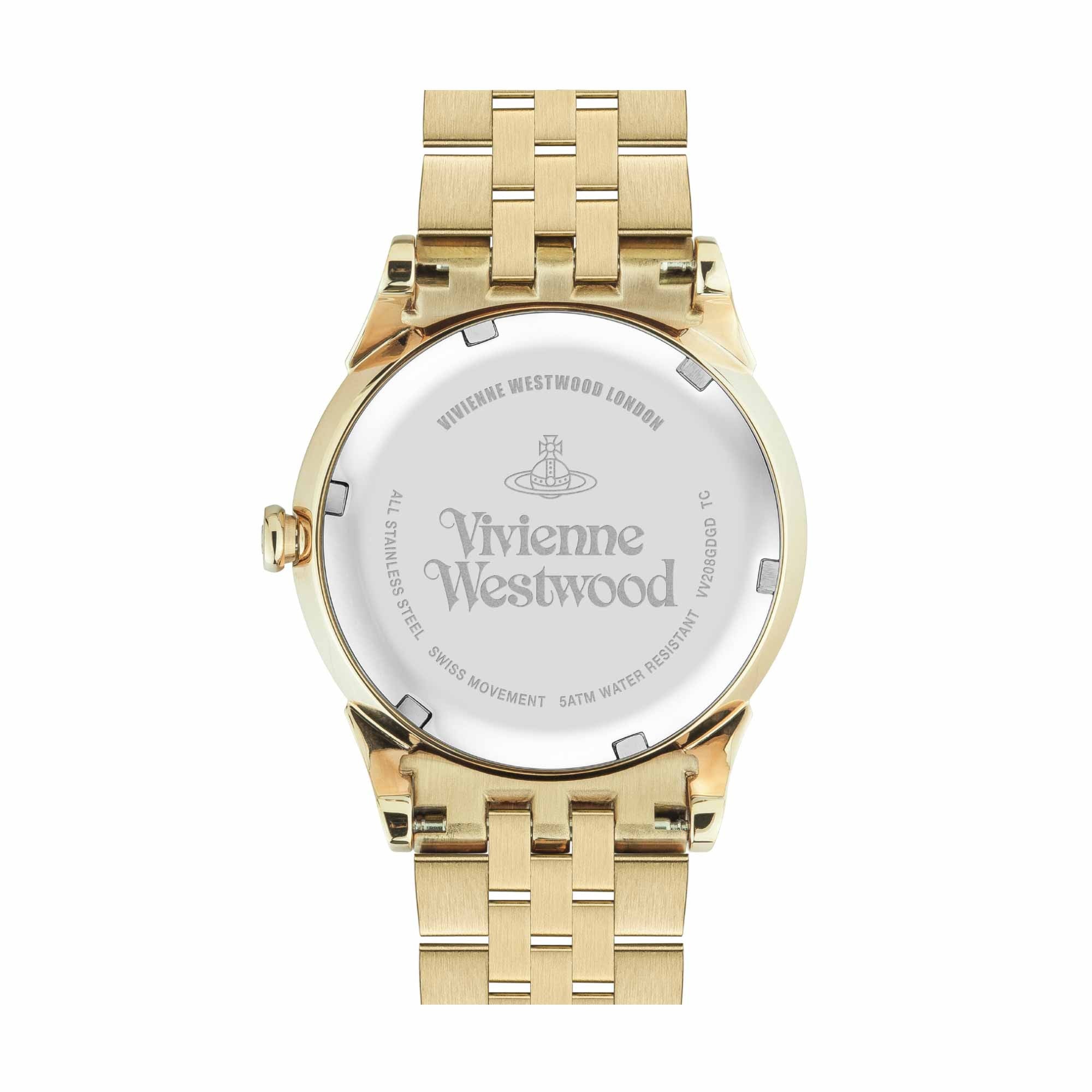 Vivienne Westwood Wallace Gold Dial Stainless Steel Women's Watch VV208GDGD