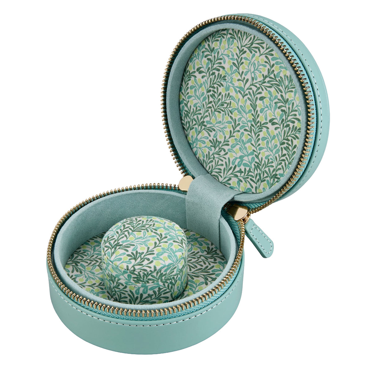 Wolf Sophia Round Zip Case Jade Fruit Botanical