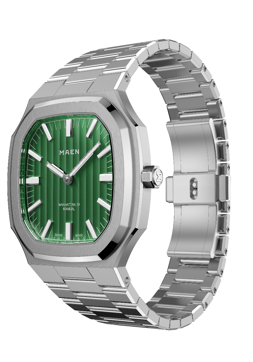 MAEN Manhattan 40 Green Dial Date Automatic Watch M3.1.5