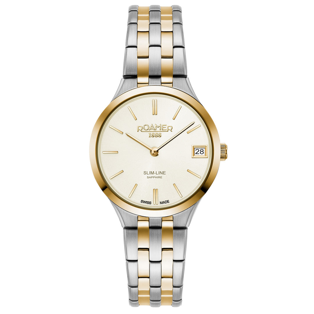 Roamer Slim-Line Classic Ladies Two-Tone 30mm Watch
