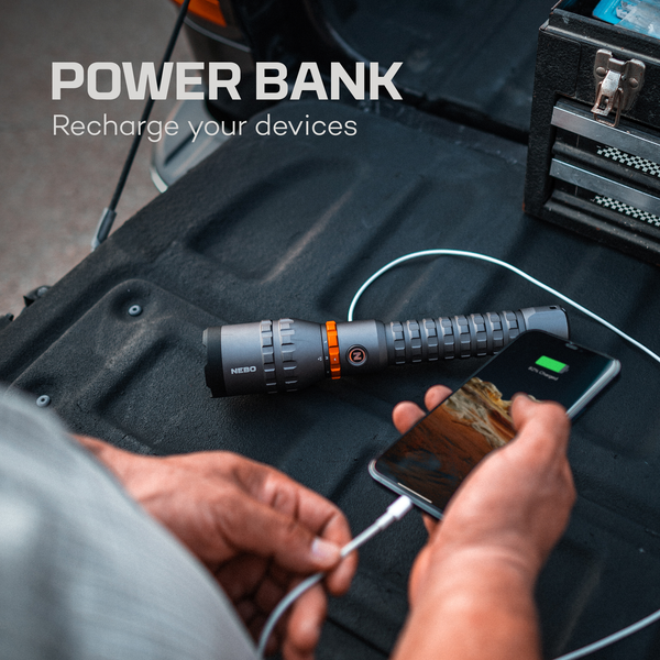 NEBO Davinci 8000 Lumen Flashlight Power Bank Model 89766
