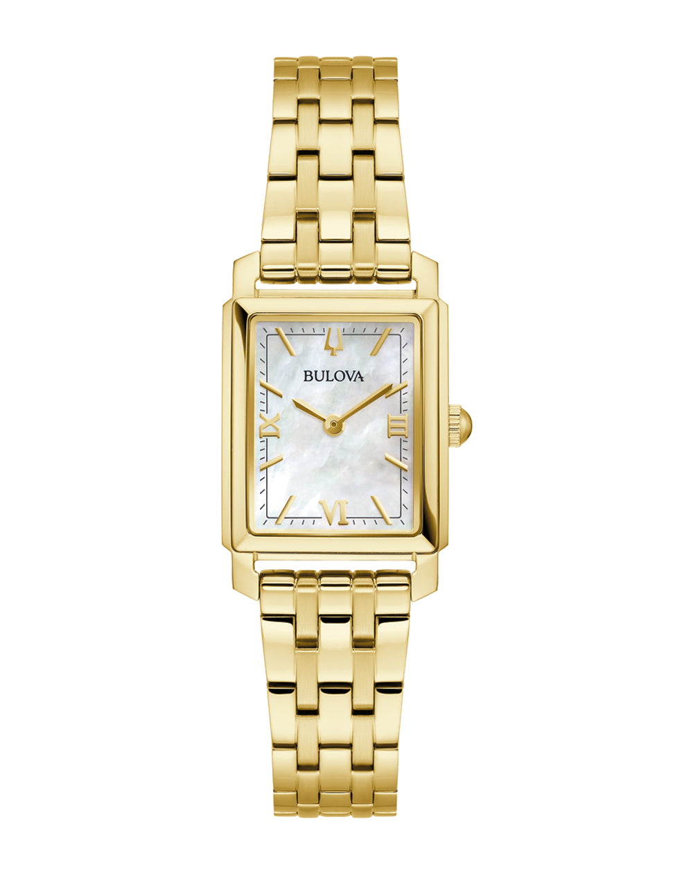 Bulova Sutton Rectangular Gold Tone 97L177