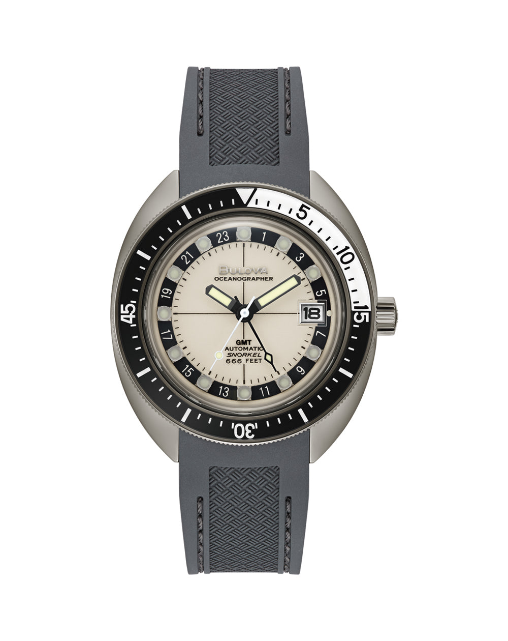Bulova Automatic Oceanographer Devil Diver GMT Watch 98B407
