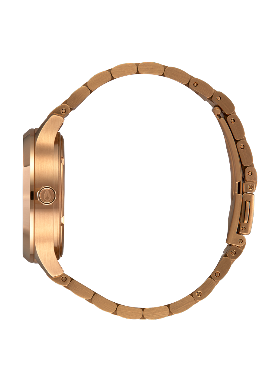 Nixon Optimist Stainless Steel Gold Dial Womens Watch A1342-5087-00