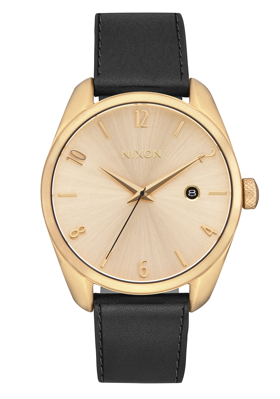 Nixon Thalia Leather Gold Dial Womens Watch A1343-2498-00