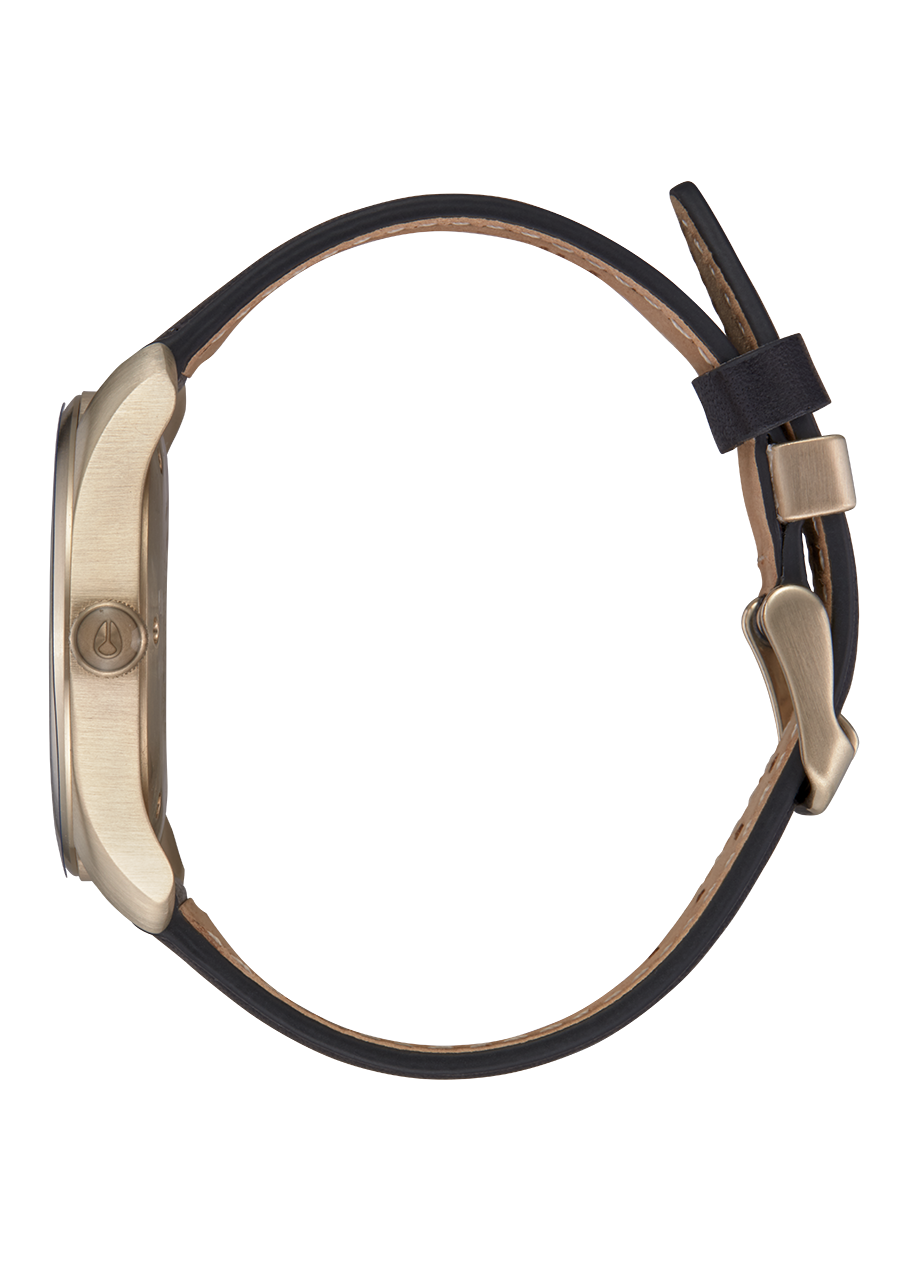 Nixon Thalia Leather Gold Dial Womens Watch A1343-2498-00