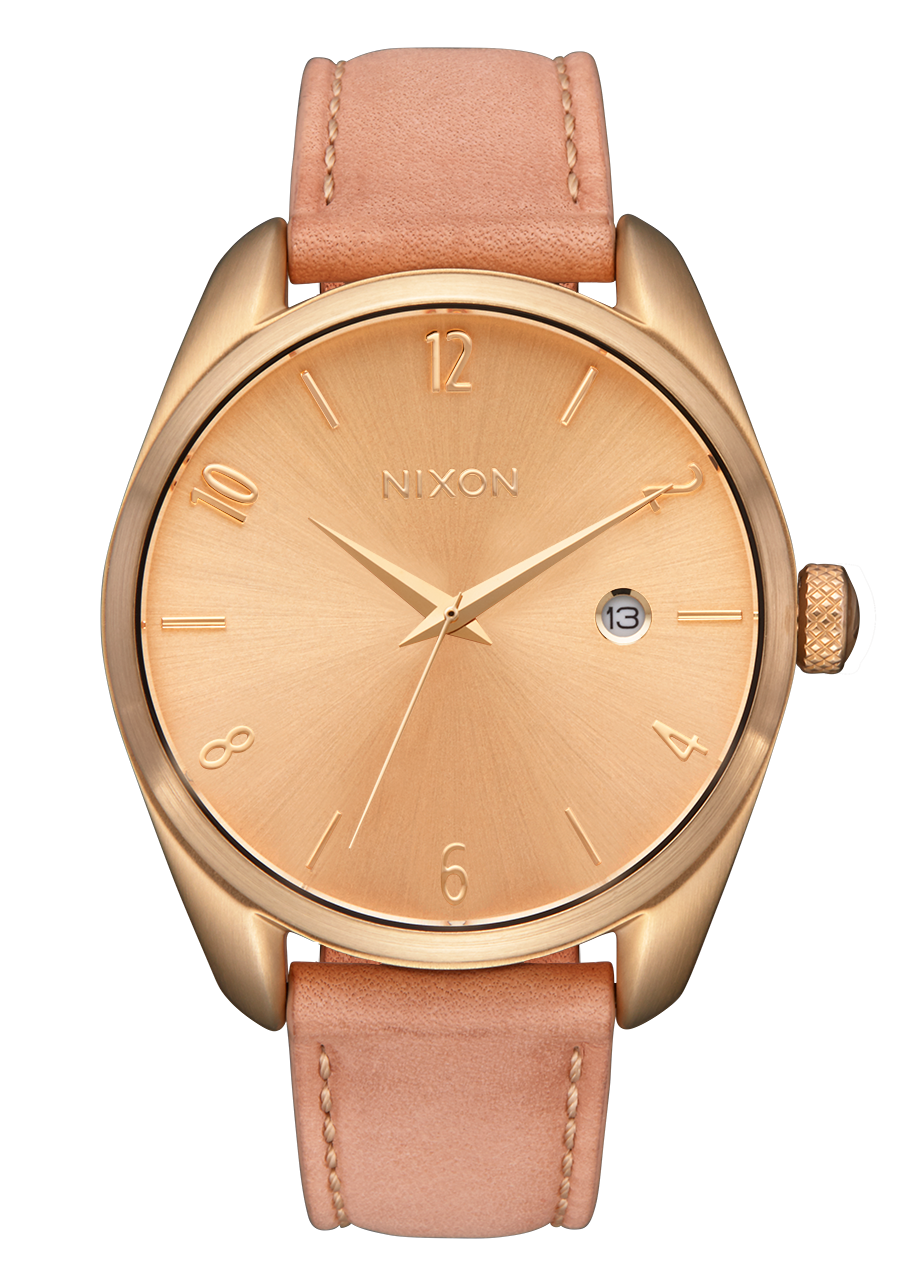 Nixon Thalia Leather Gold Dial Womens Watch A1343-5085-00