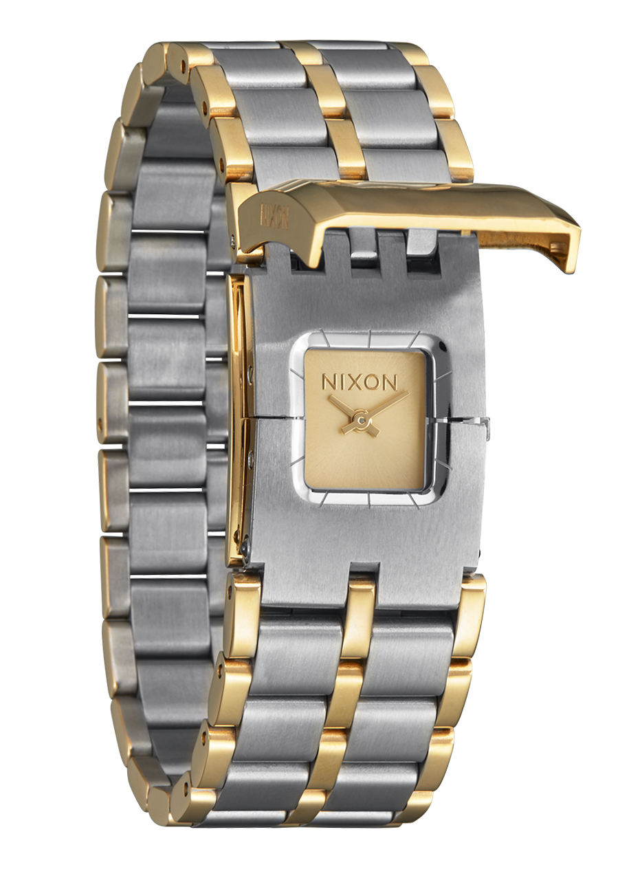 Nixon Confidante Stainless Steel Gold Dial Womens Watch A1362-1921-00
