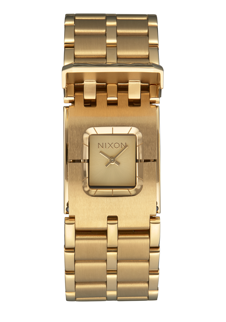 Nixon Confidante Stainless Steel Gold Dial Womens Watch A1362-502-00