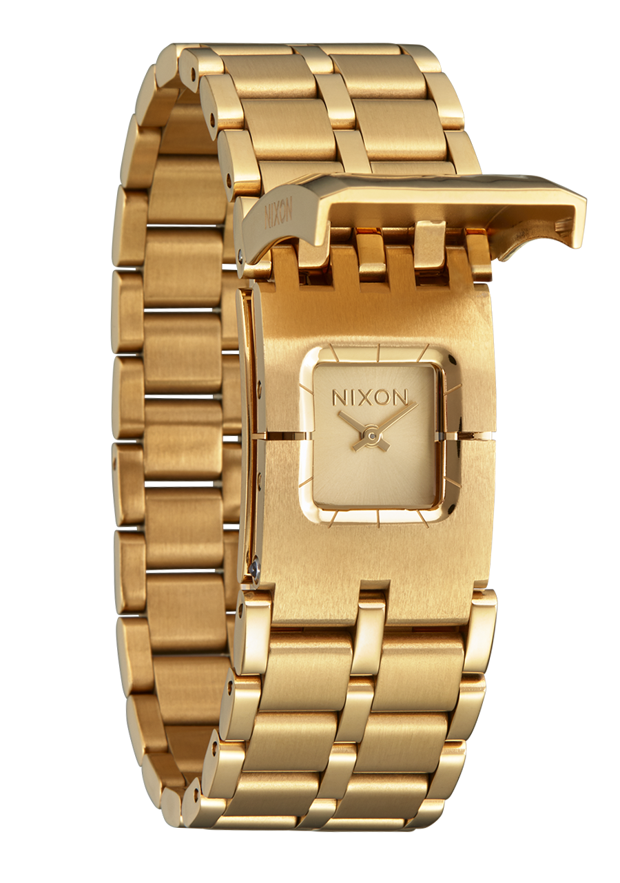 Nixon Confidante Stainless Steel Gold Dial Womens Watch A1362-502-00