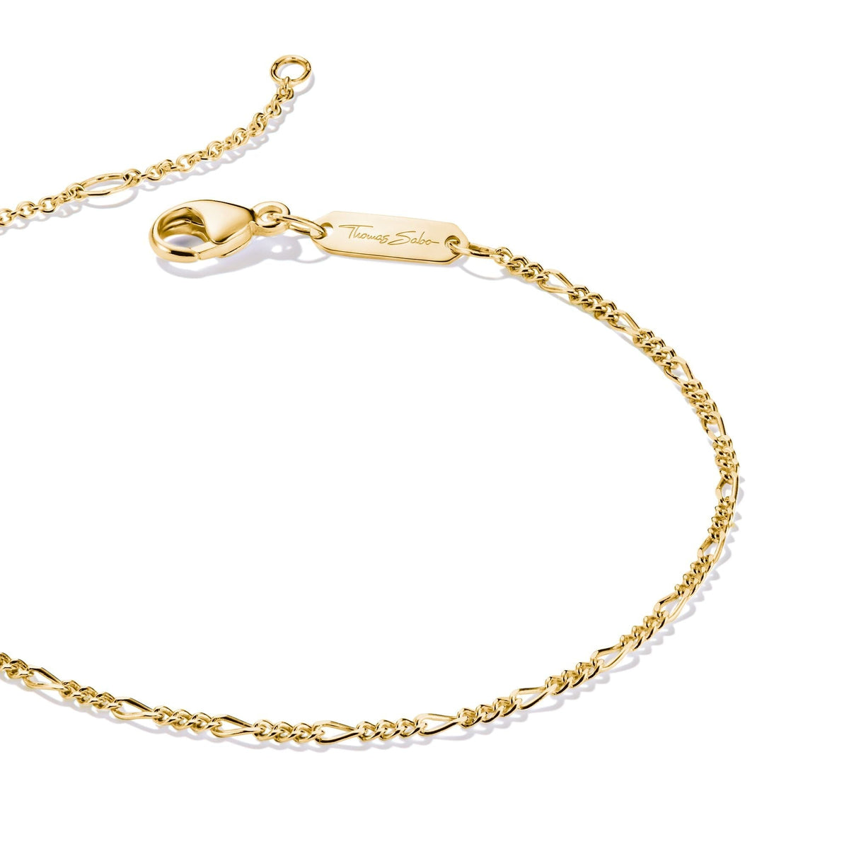 Thomas Sabo Gold-Tone Stainless Steel Figaro Bracelet 1.4mm TA2207SY-19 TA2207SY-19 view 2