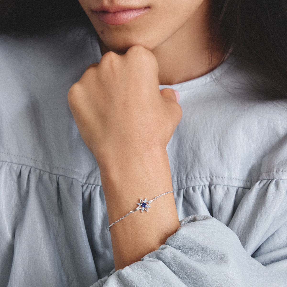 Thomas Sabo Bracelet star with blue stones TA2246BLU TA2246BLU view 4