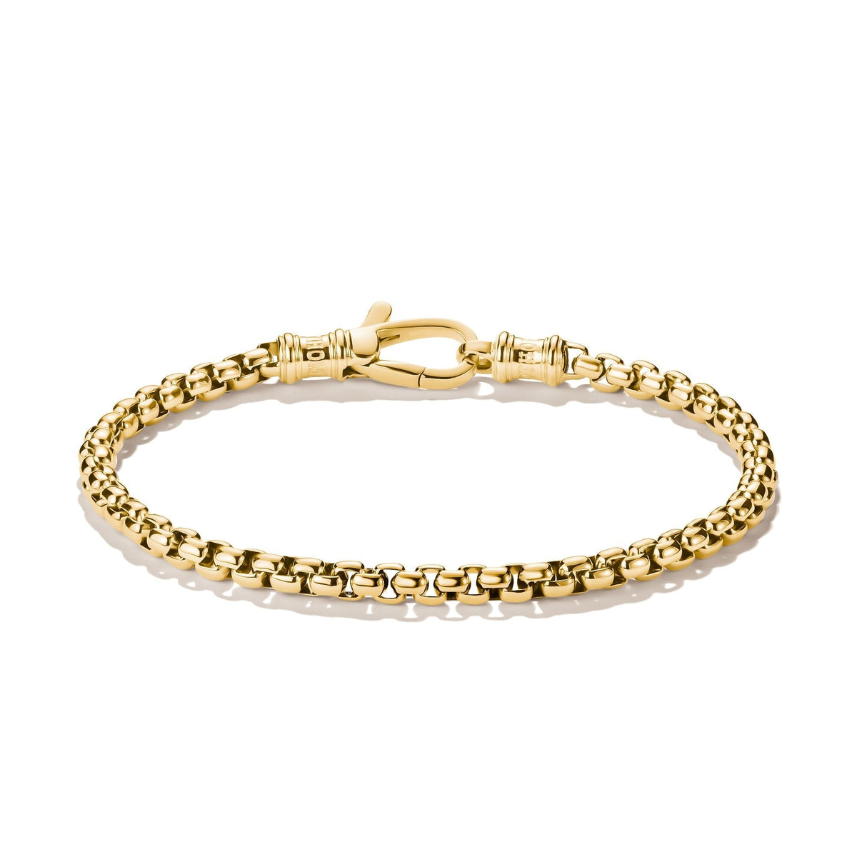 Thomas Sabo Gold-Tone Stainless Steel Box Chain Bracelet 4mm TA2250SY-16 front packshot