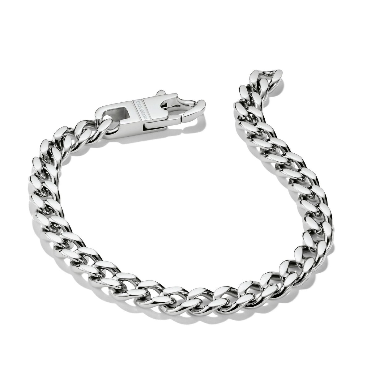 Thomas Sabo Stainless Steel Curb Chain Bracelet 7mm TA2251S-18 view 2
