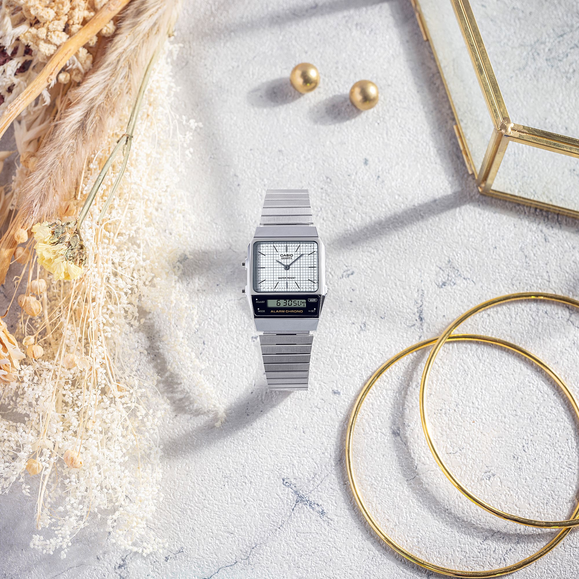 Casio Vintage Retro Stainless Steel Watch AQ800E-7A