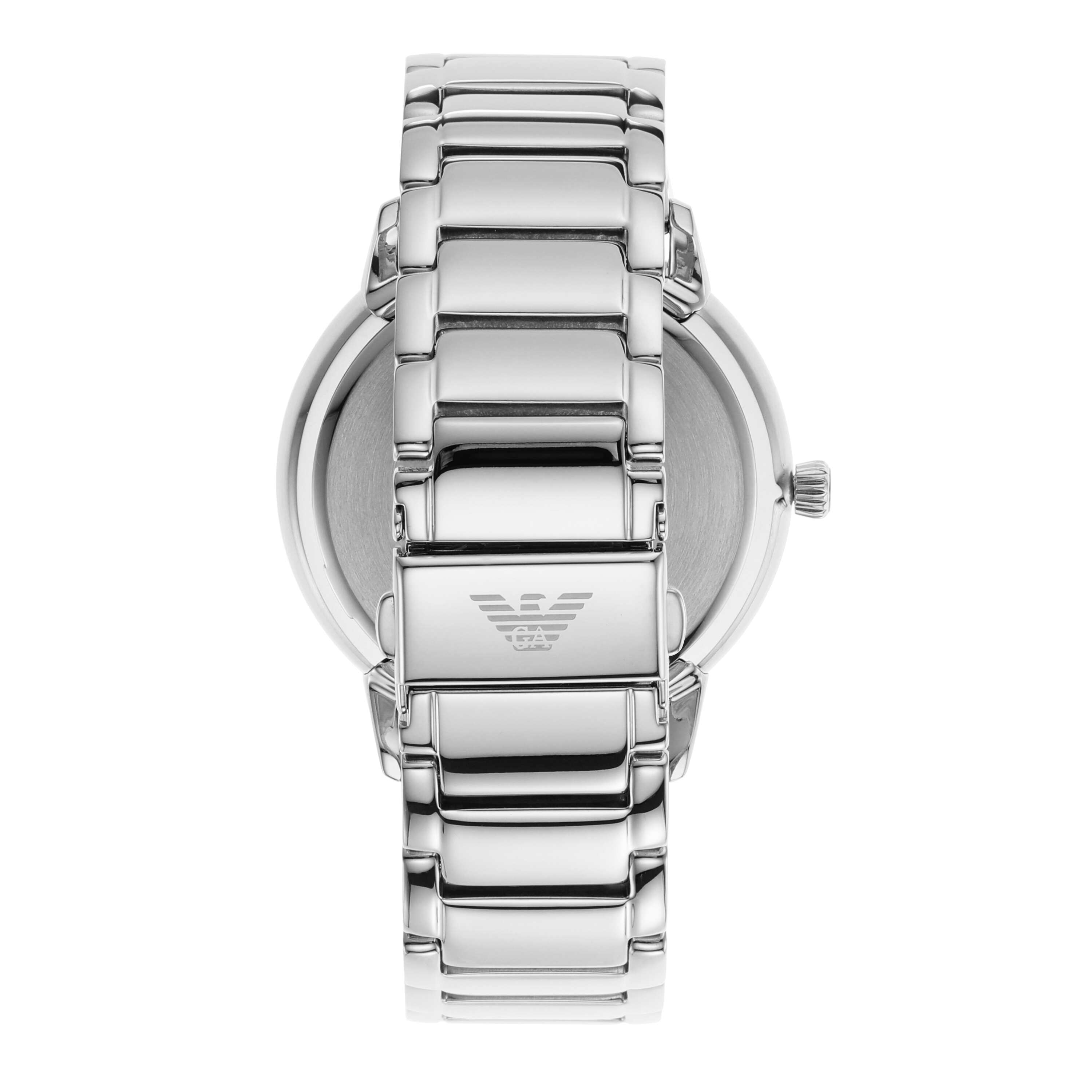 Emporio Armani Black Dial Silver Stainless Steel Watch AR11310