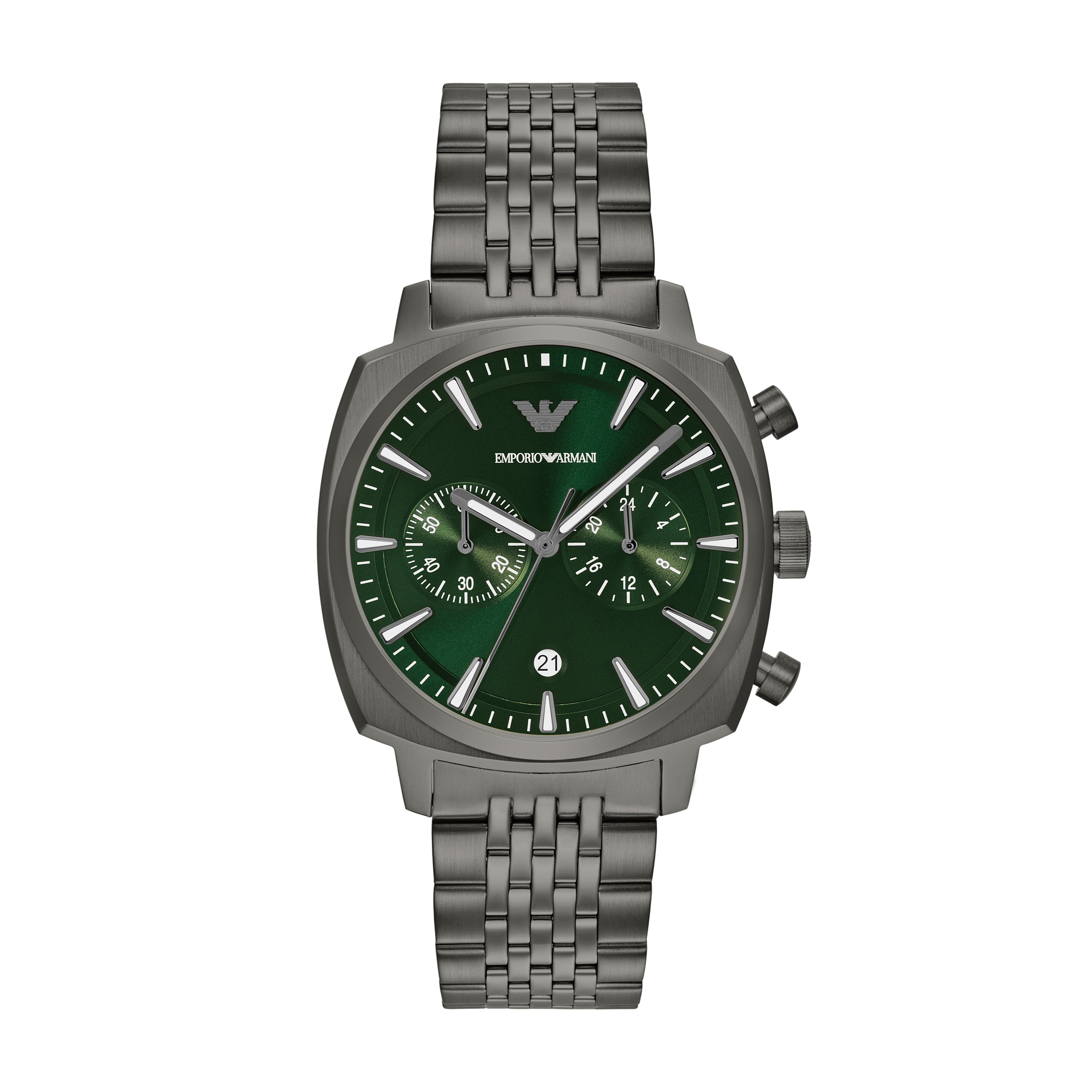 Emporio Armani Green Dial Gunmetal Watch AR11689