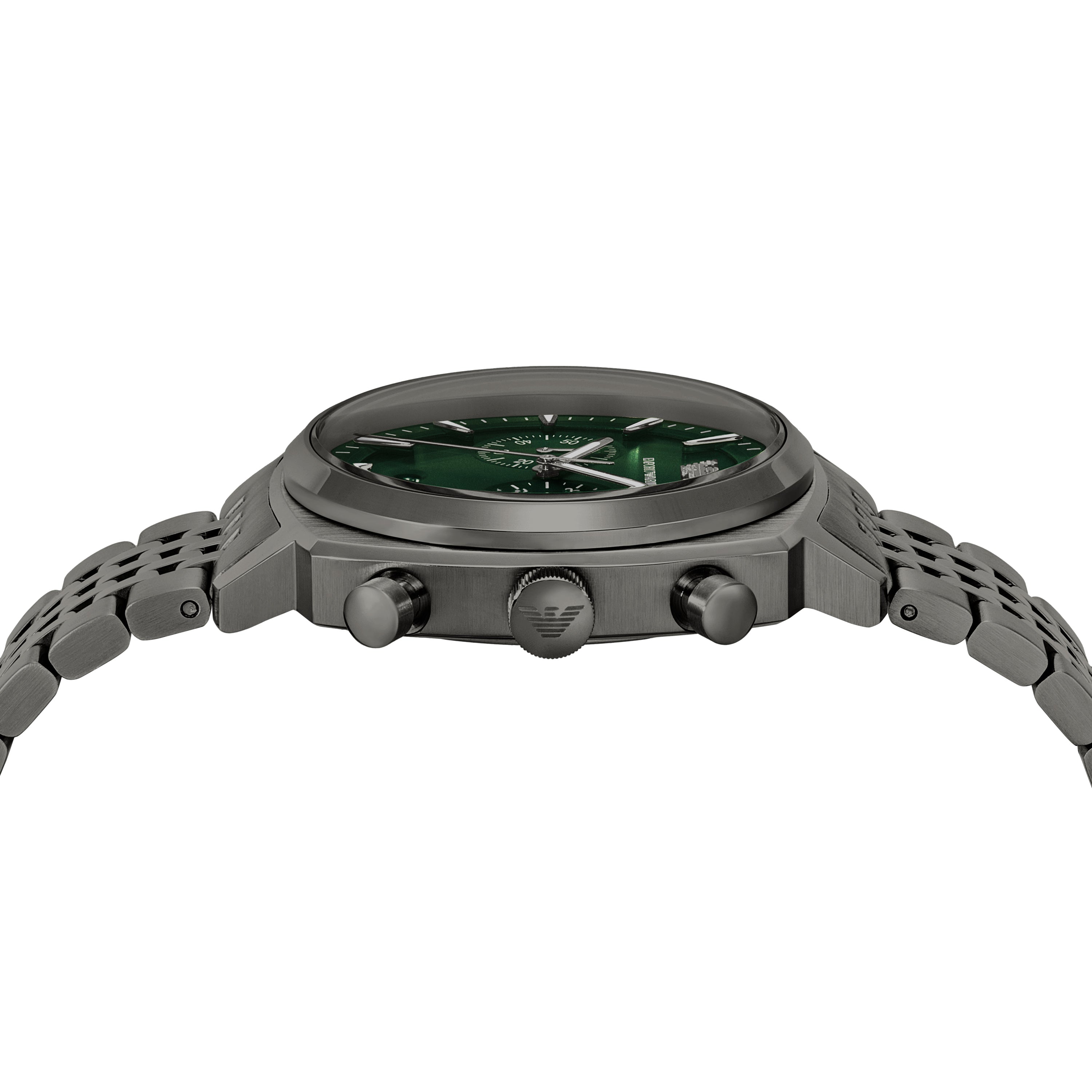Emporio Armani Chronograph Green Dial Gunmetal 40mm Men's Watch AR11689