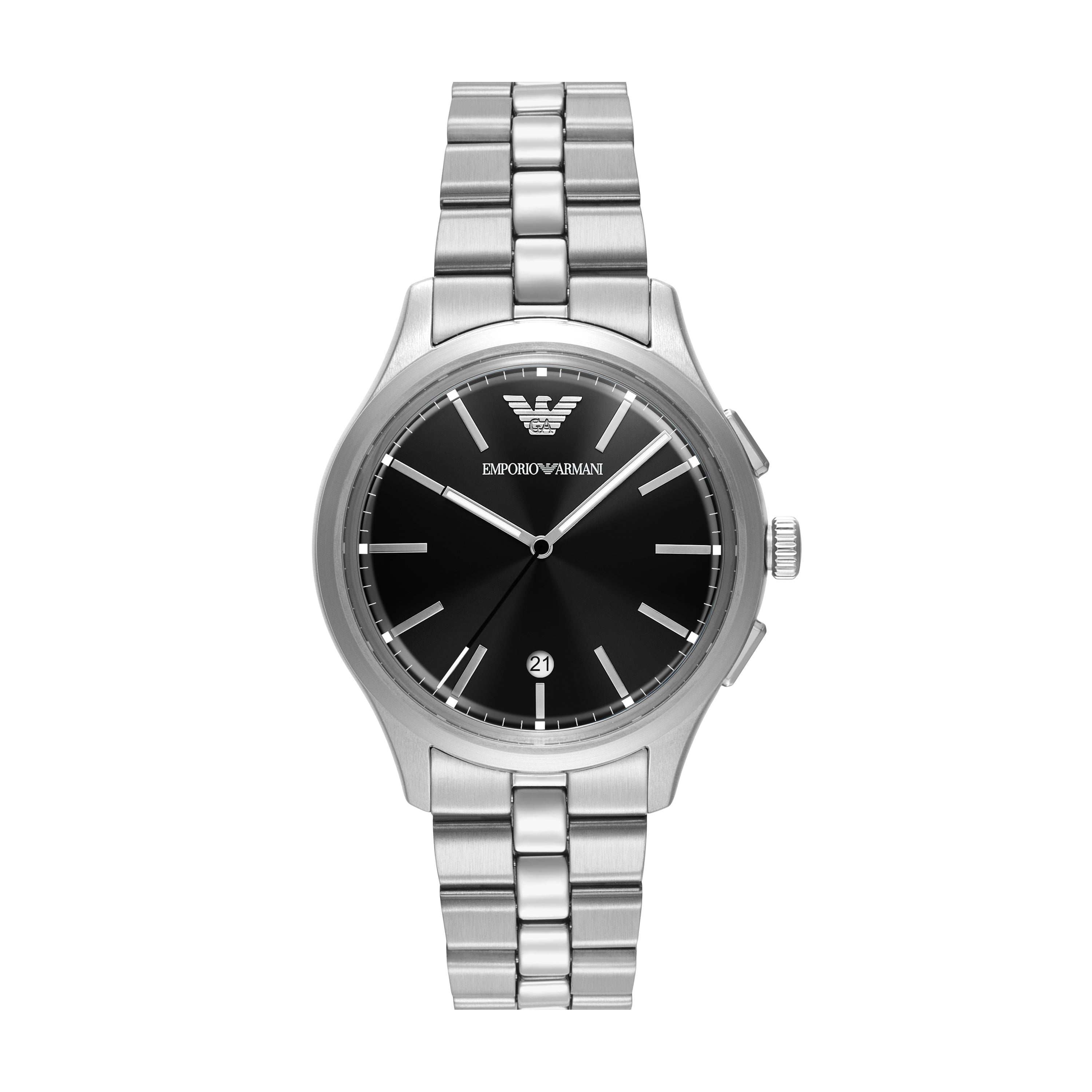 Emporio Armani Black Dial Stainless Steel Watch AR11732