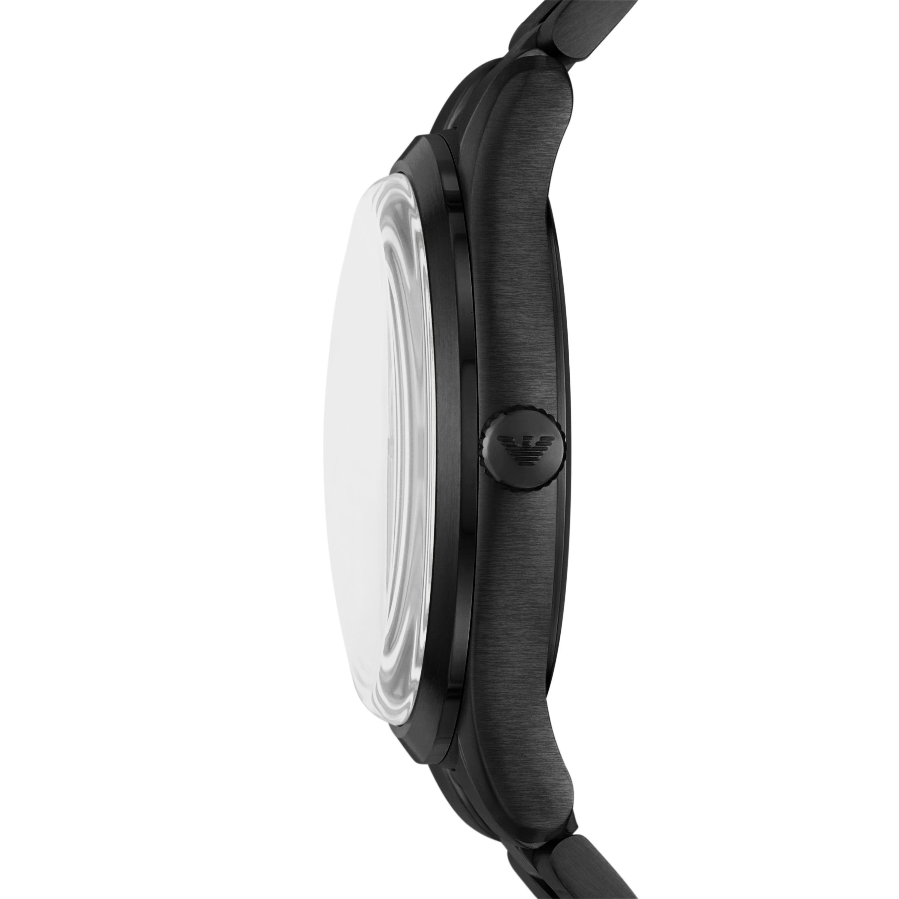 Emporio Armani Black Dial Stainless Steel Watch AR11736