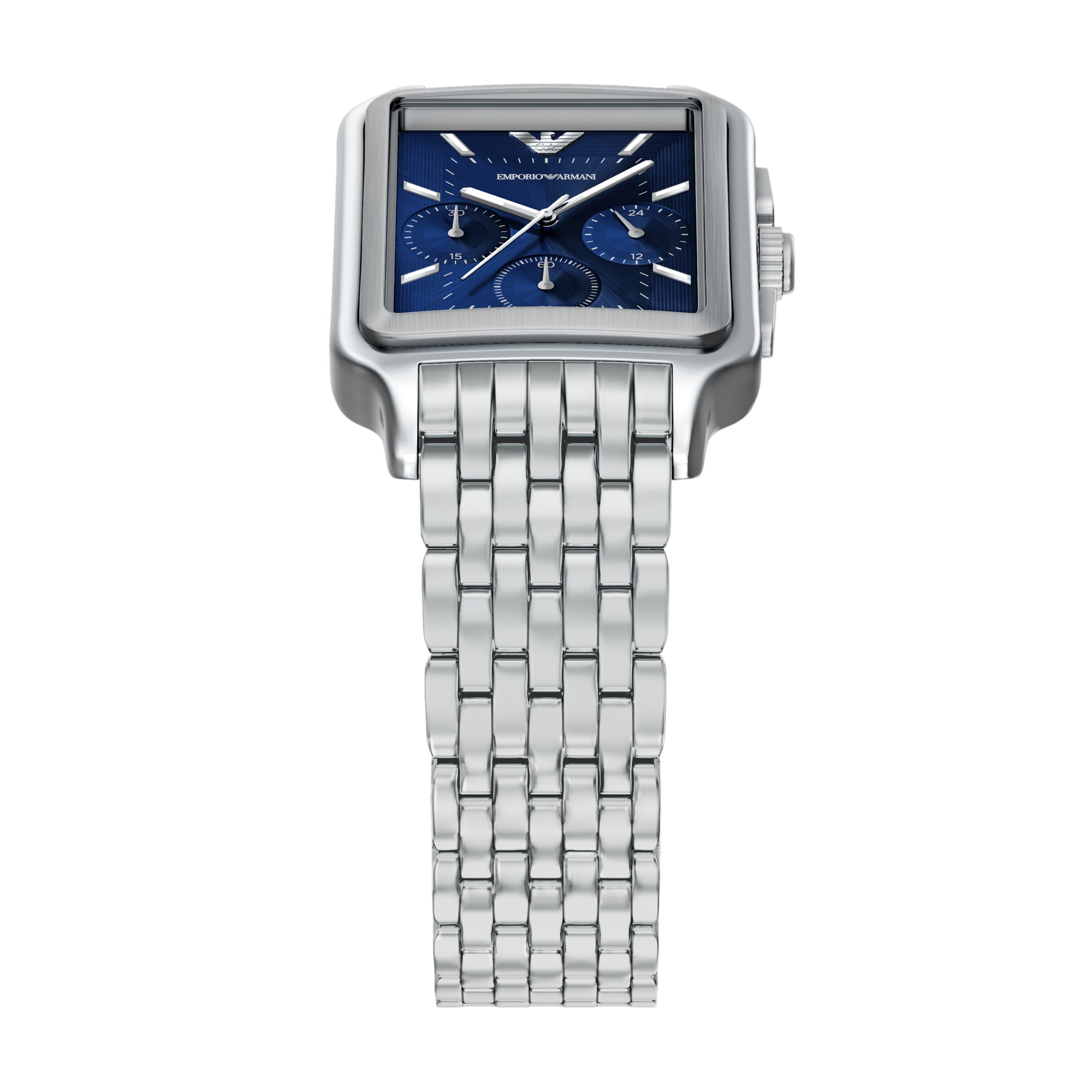 Emporio Armani Blue Dial Stainless Steel Watch AR11750