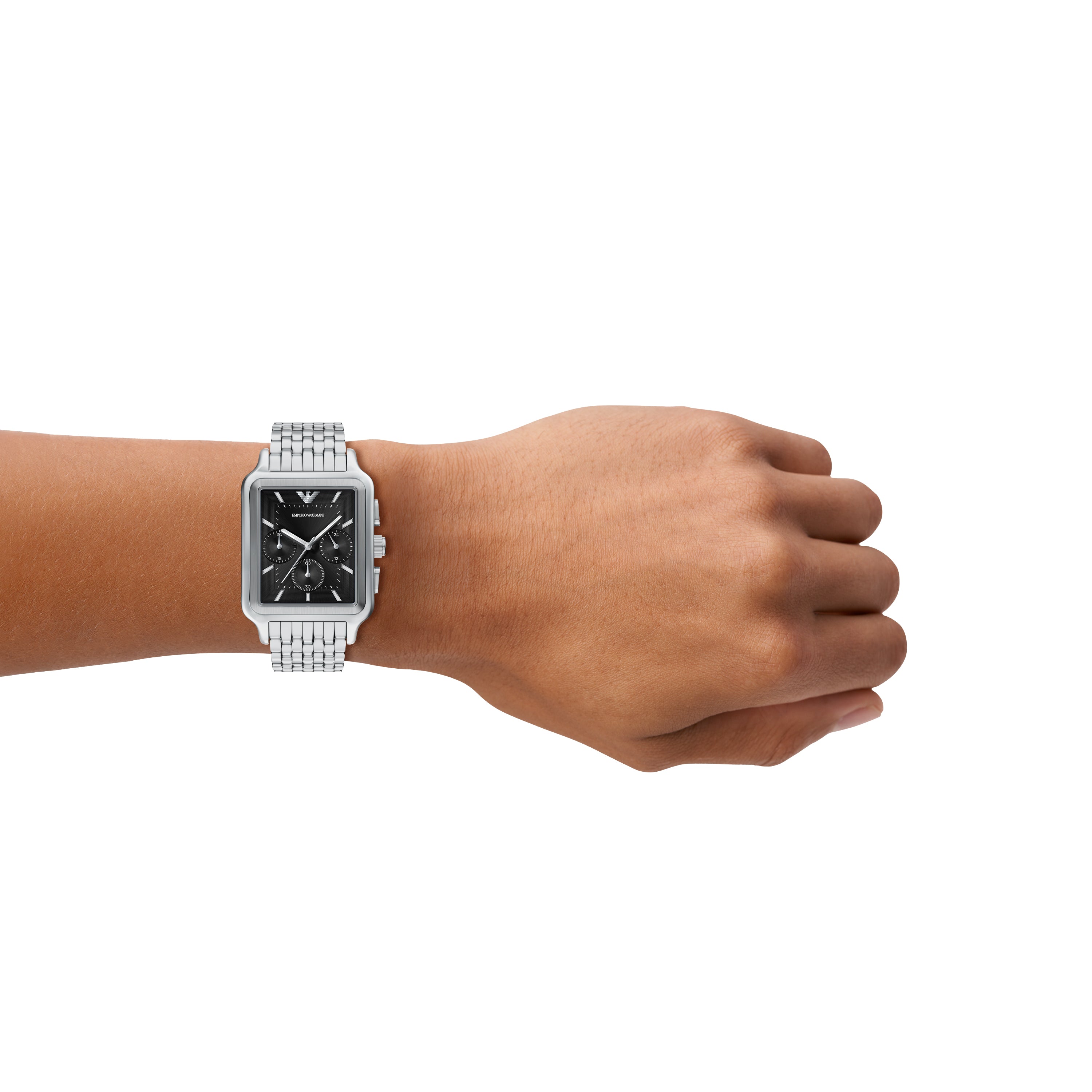 Emporio Armani Black Dial Stainless Steel Watch AR11751