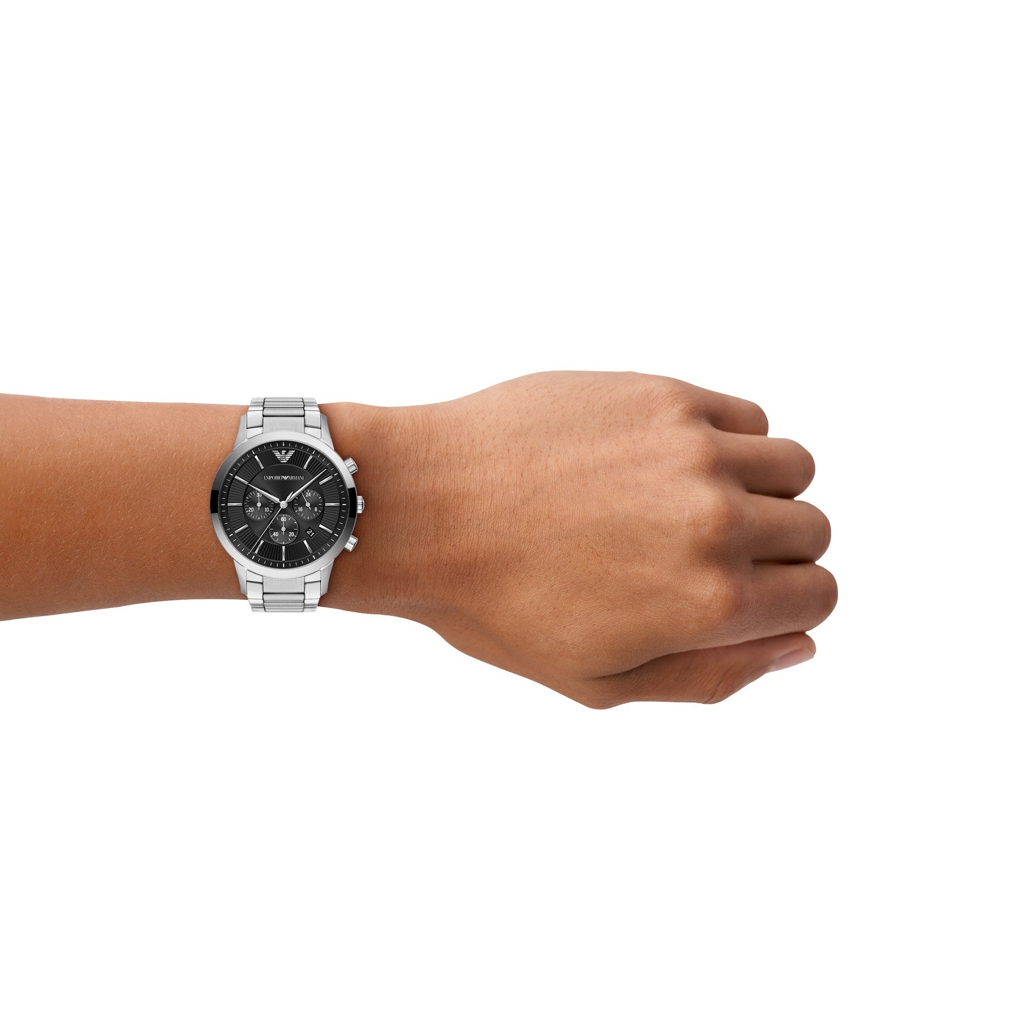 Emporio Armani men's watch, black dial (view 7)