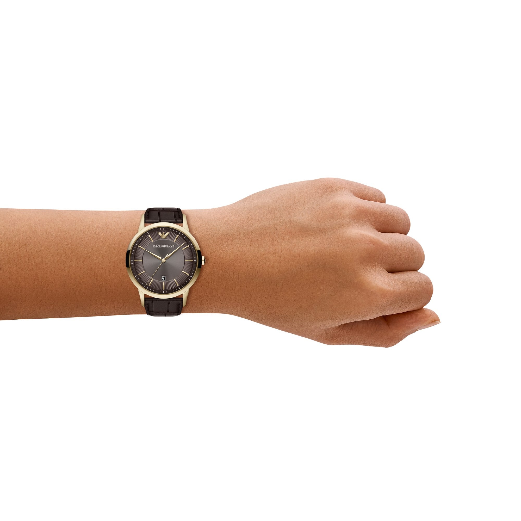 Emporio Armani men's watch, brown dial (view 7)