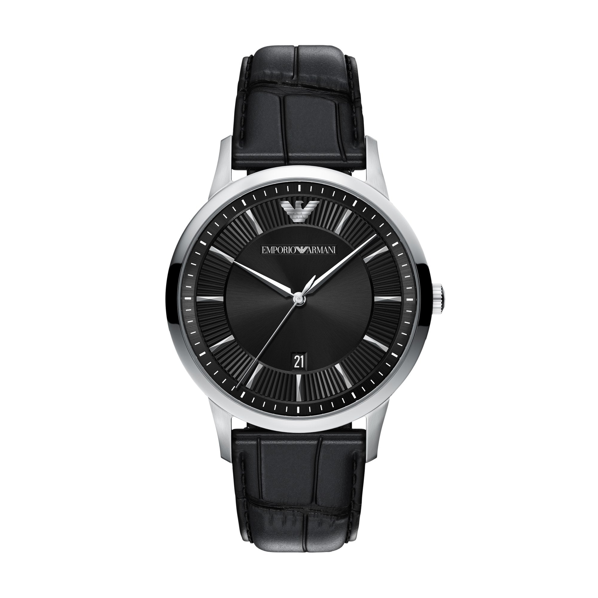 Emporio Armani men's watch, black dial