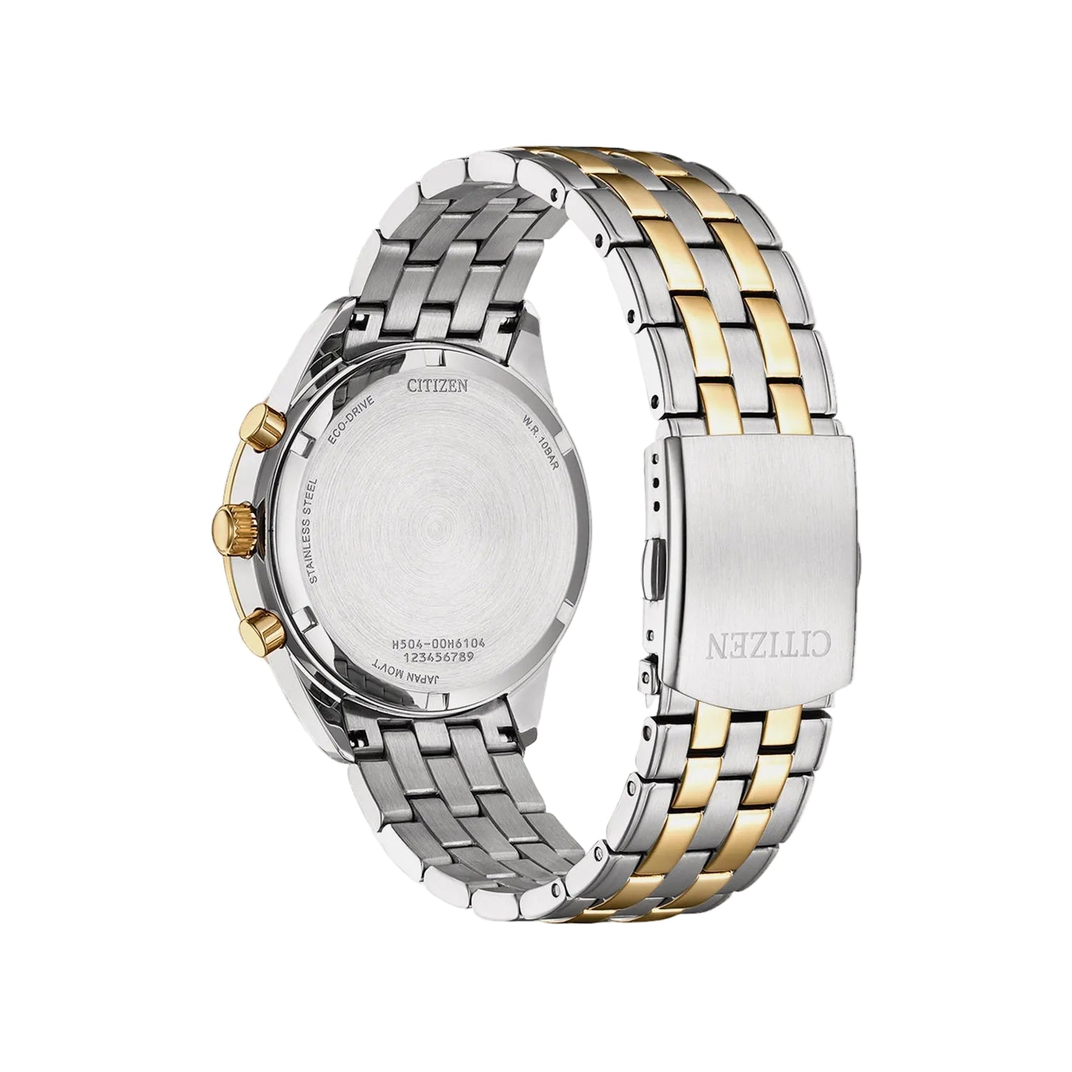 Citizen AT2606-51L two-tone bracelet detail