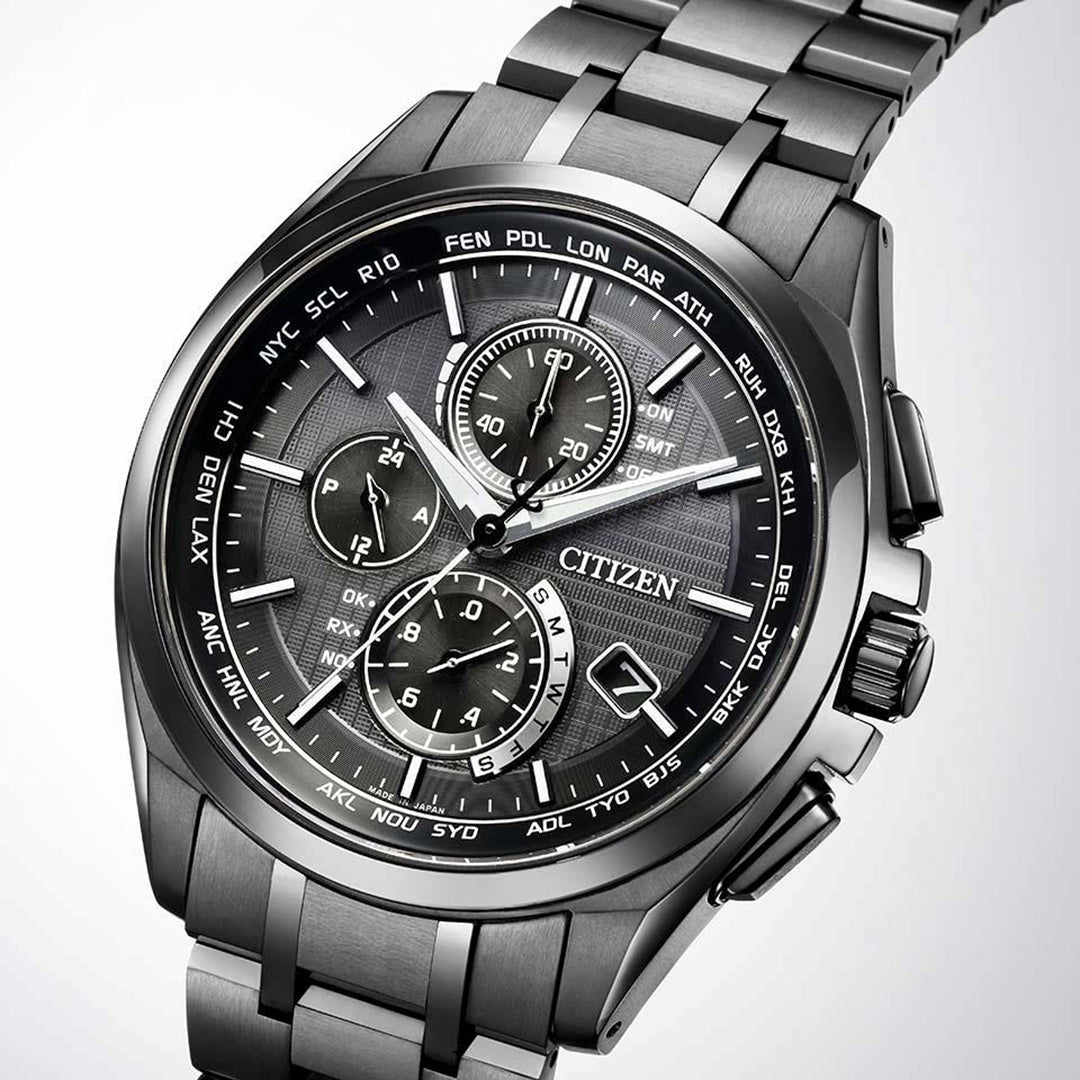 Citizen Attesa Radio Controlled Eco-Drive Titanium Watch AT8044-56E