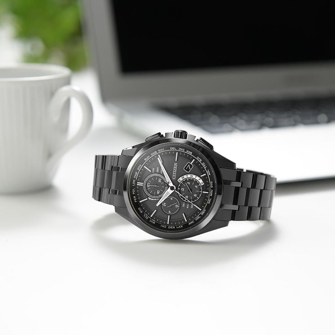 Citizen Attesa Radio Controlled Eco-Drive Titanium Watch AT8044-56E