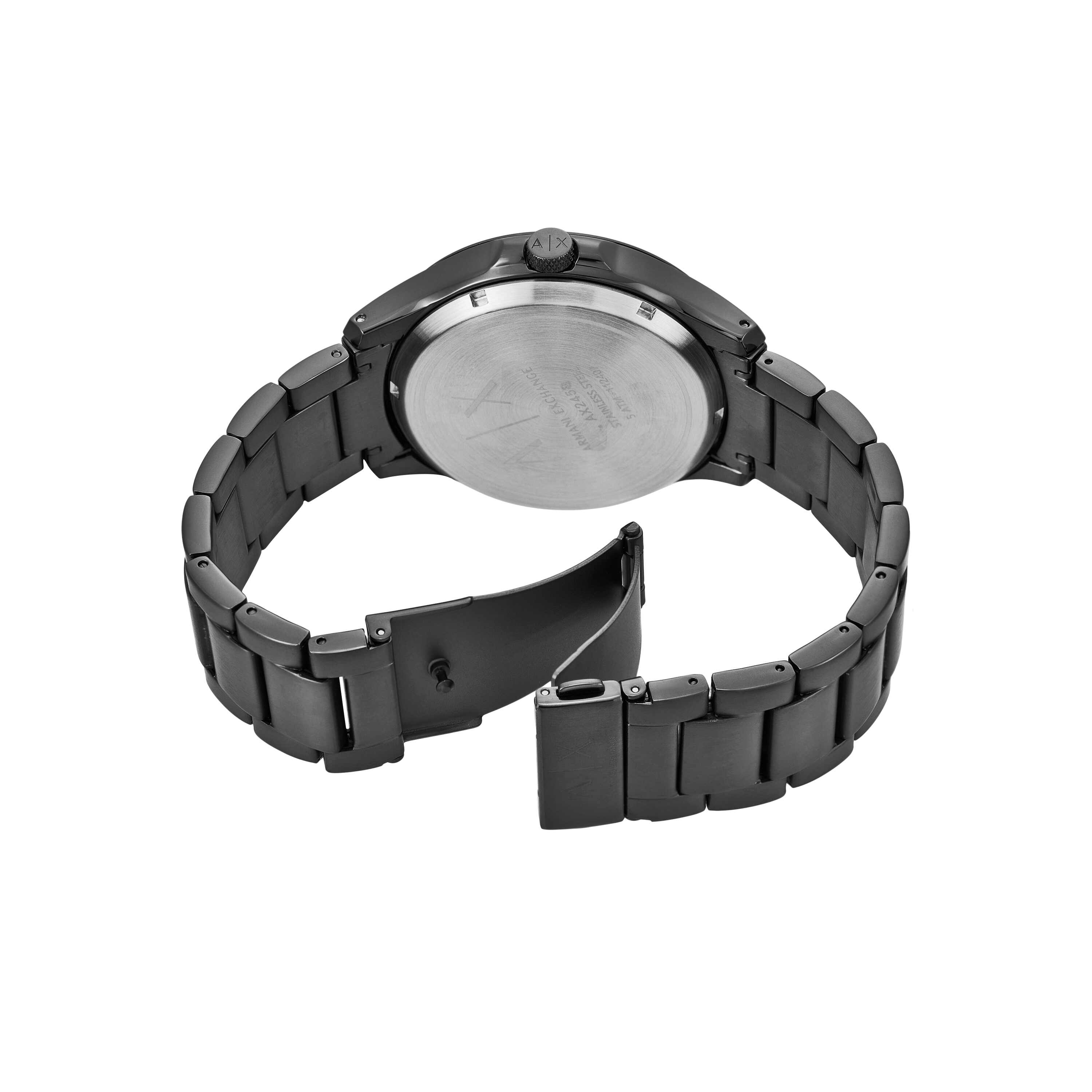 Armani Exchange Automatic Gunmetal Stainless Steel Watch AX2458