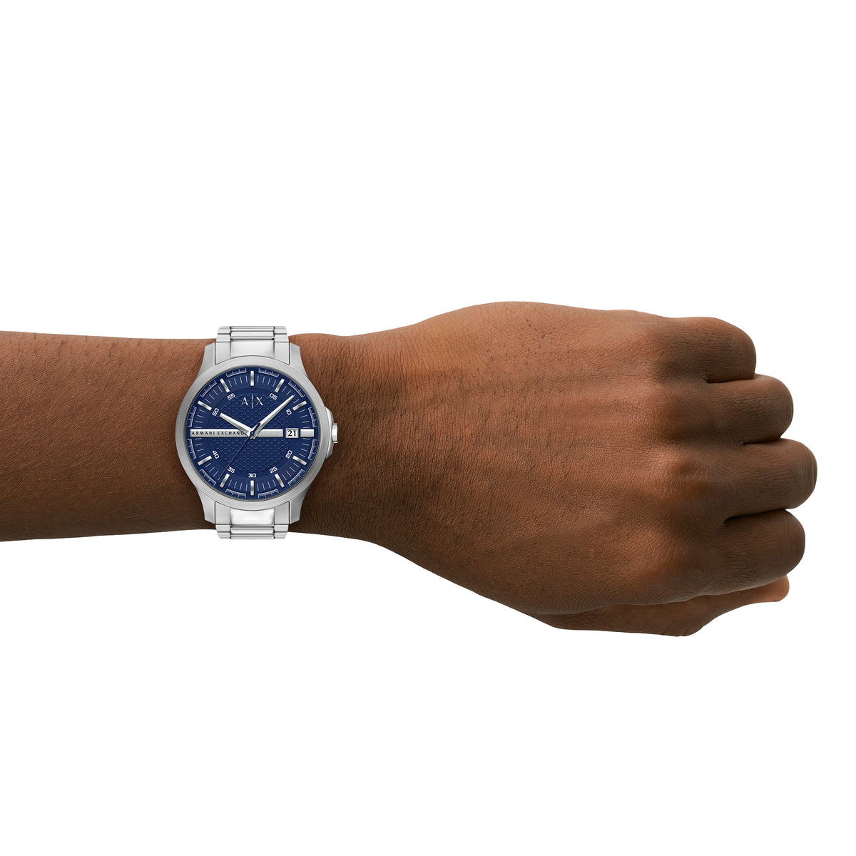 Armani Exchange Hampton Blue AX2469 on the wrist