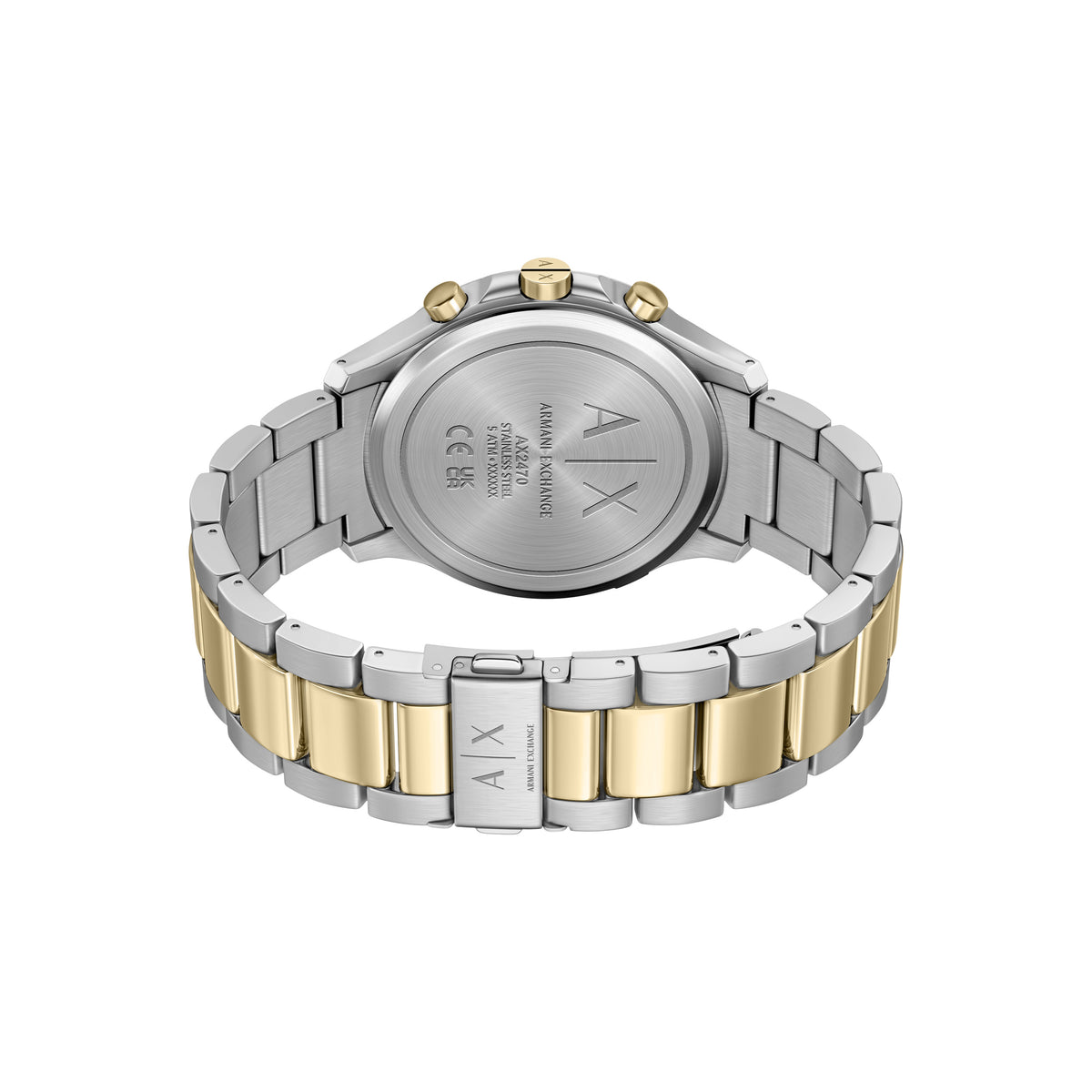 Armani Exchange Hampton Chronograph Two-Tone AX2470 caseback