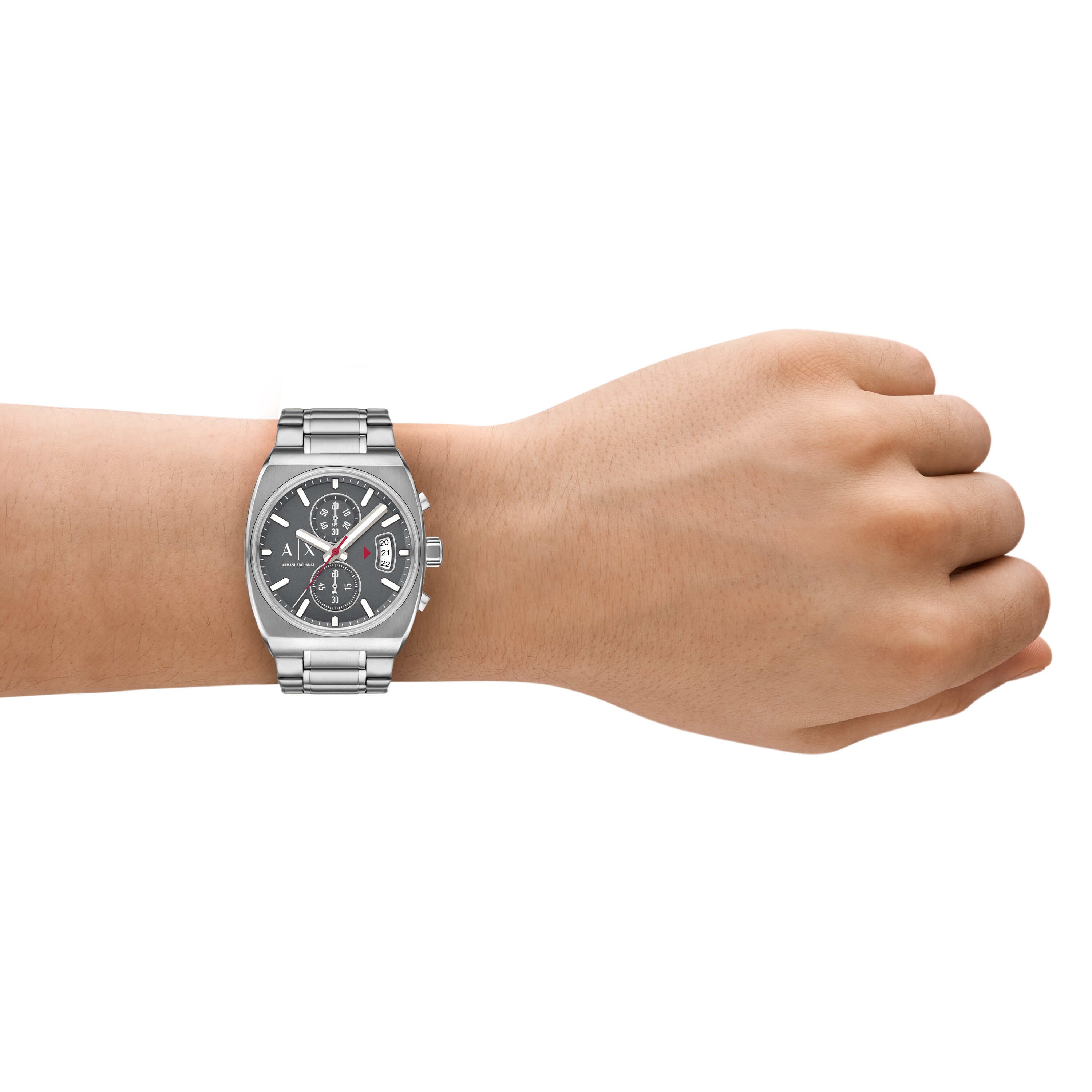 Armani Exchange Chronograph Stainless Steel Grey Dial Watch AX2820