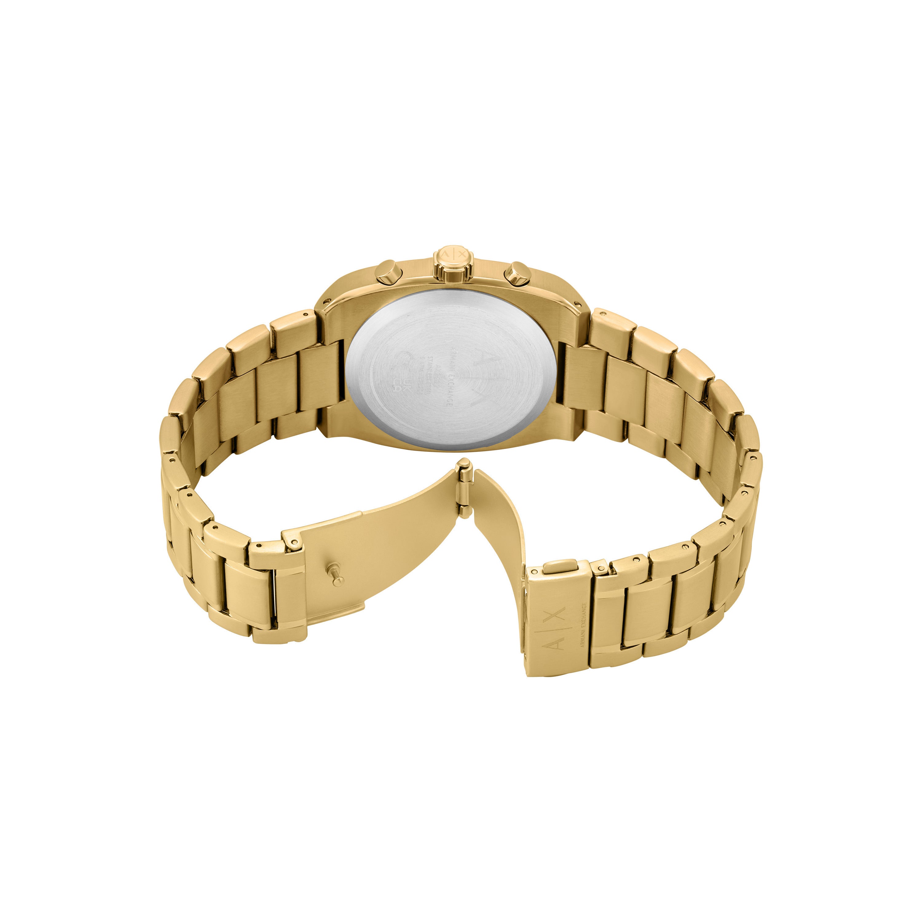 Armani Exchange Chronograph Gold Stainless Steel Green Dial Watch AX2822