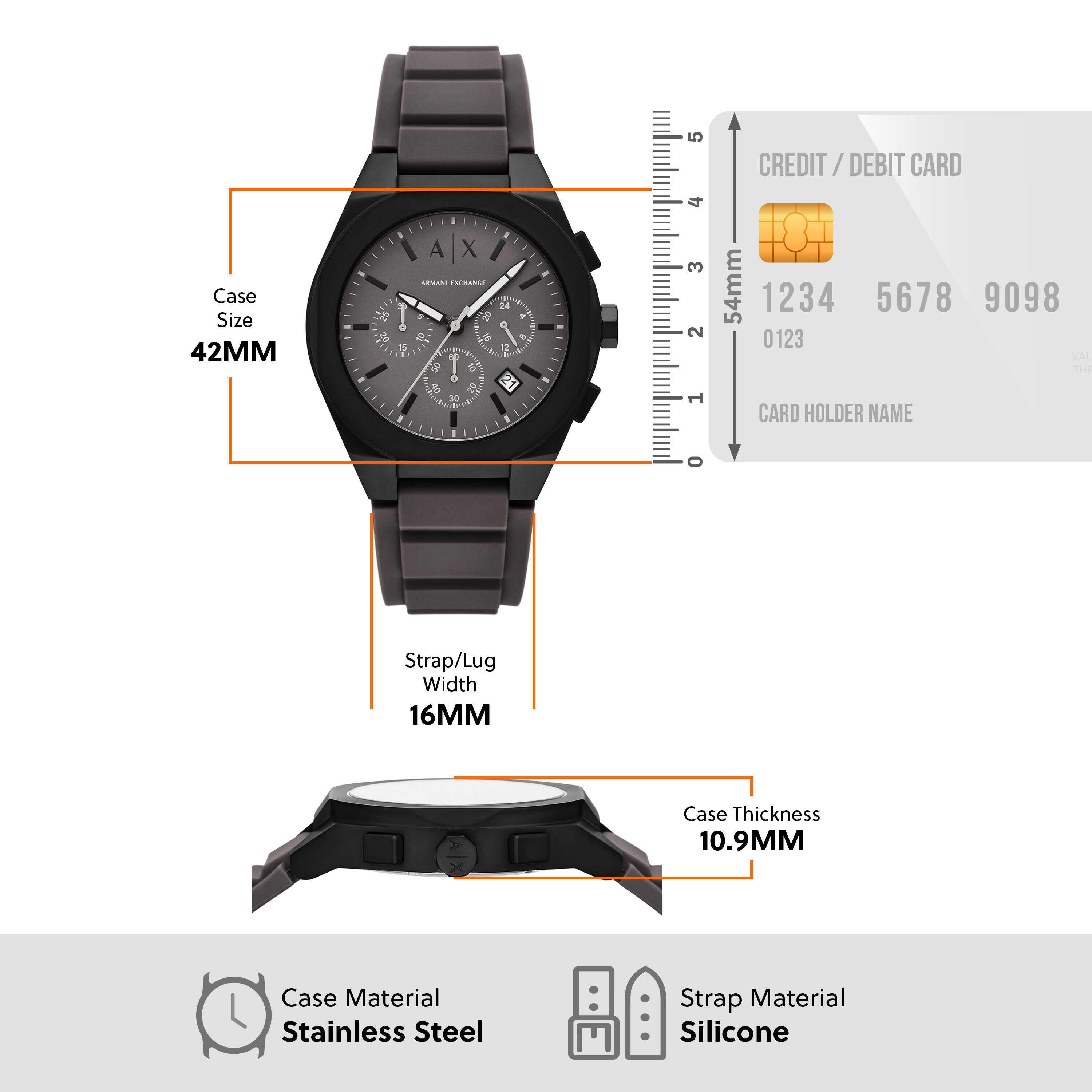 Armani Exchange Sync Chronograph 44mm Men's Watch AX4191
