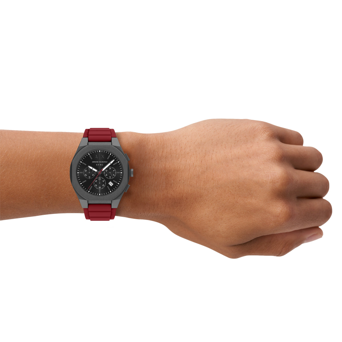 Armani Exchange Sync Chronograph AX4305 on the wrist