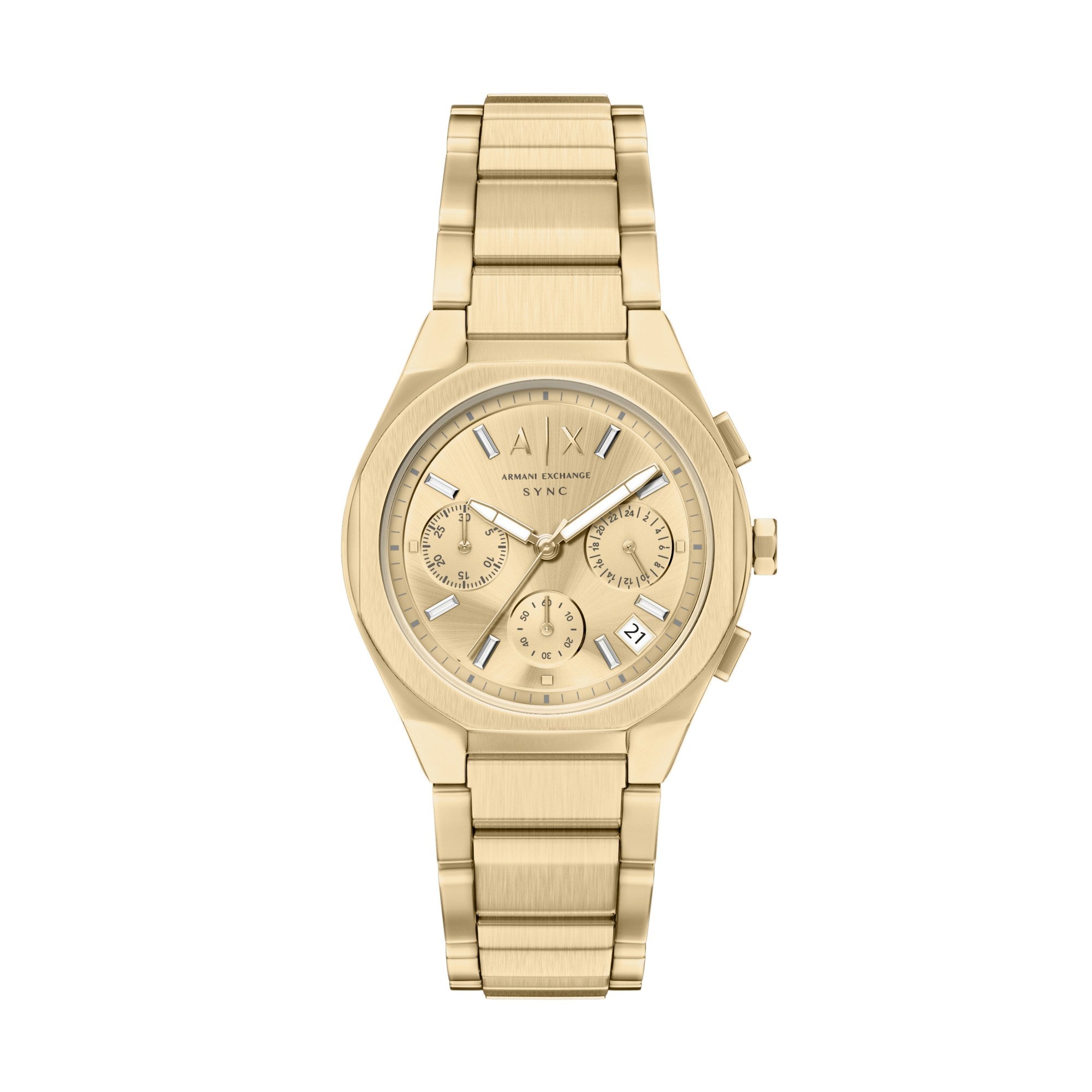 Armani Exchange women's watch, gold dial