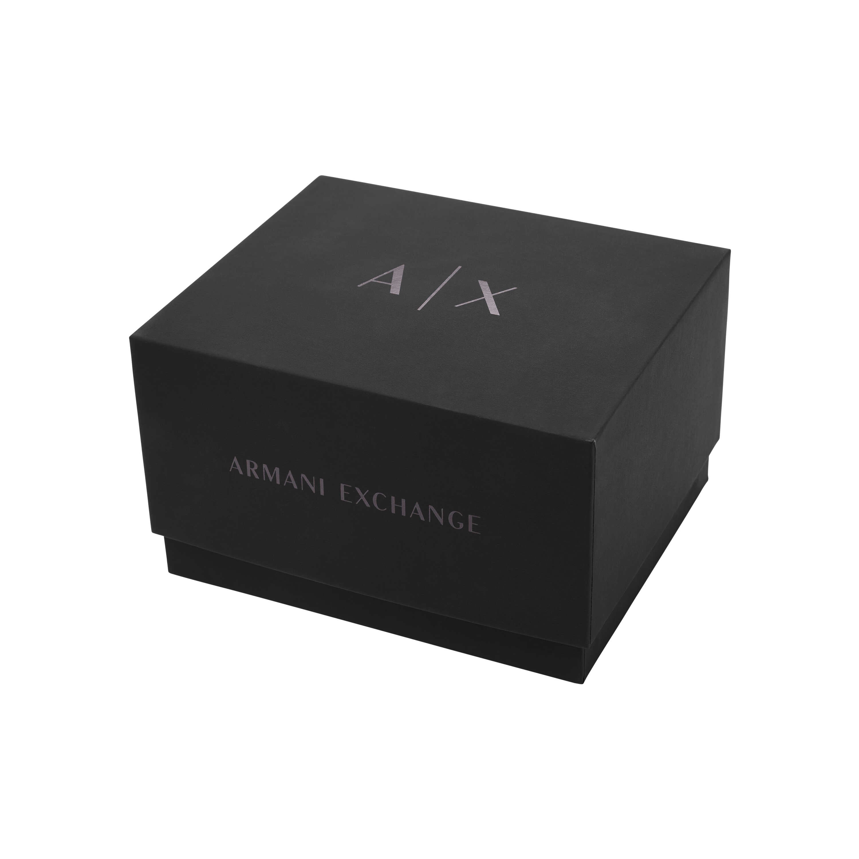 Armani Exchange Multifunction Black Stainless Steel Watch and Bracelet Set AX7154SET