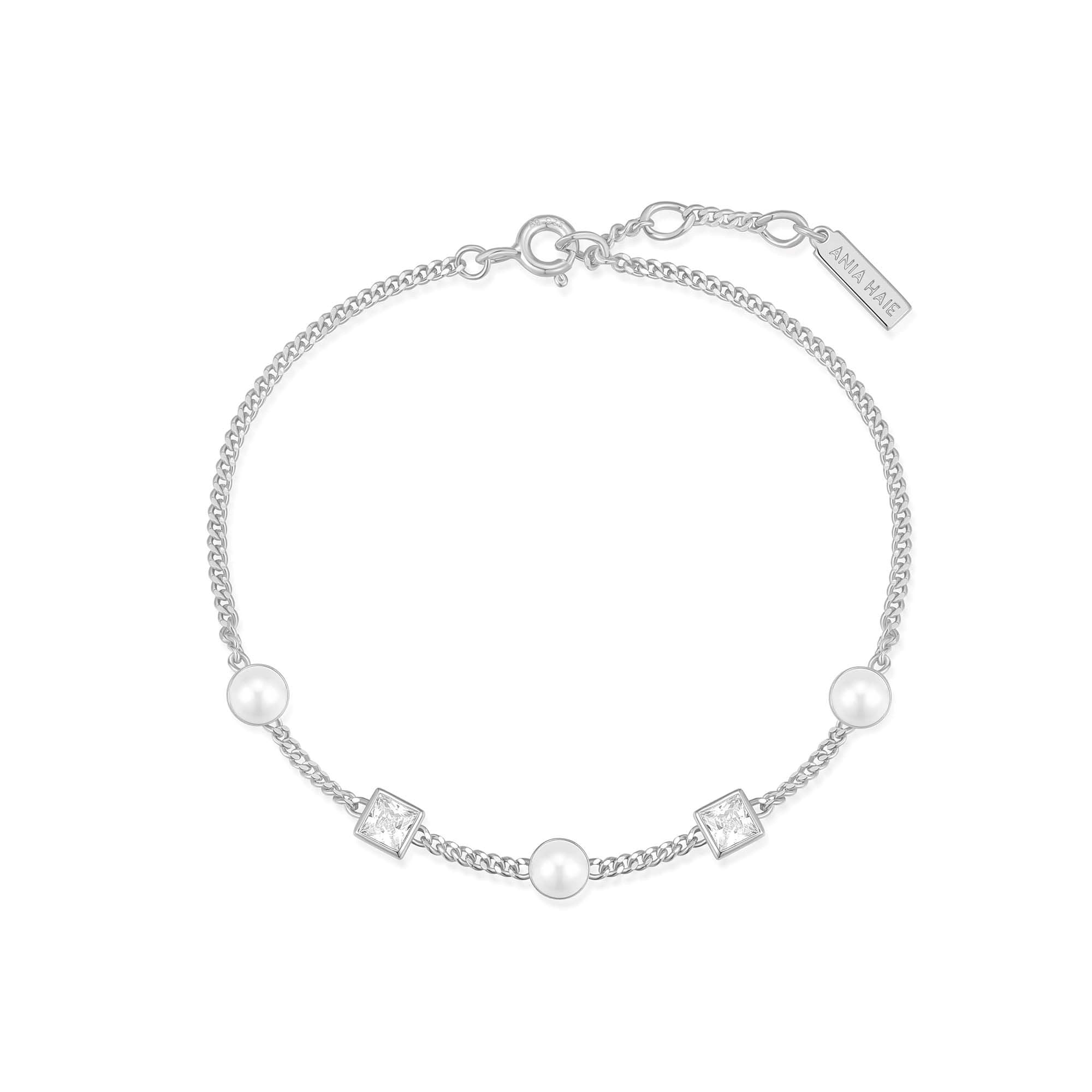 Ania Haie Silver Pearl Bracelet Modern Luxury Affordable Jewelry
