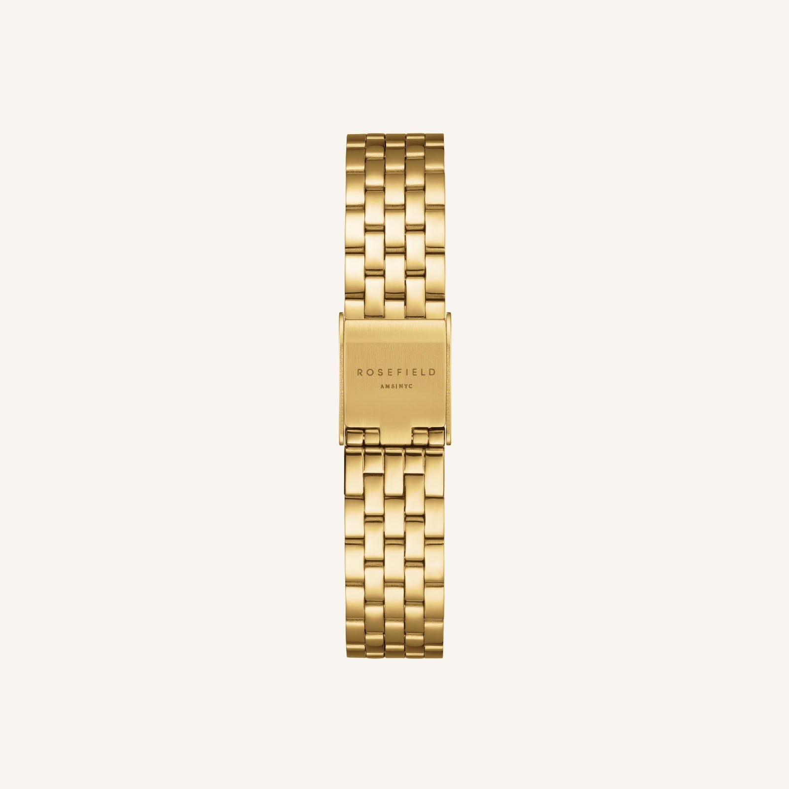 Rosefield Boxelle Gold Dial Stainless Steel Watch BCGSG-B04