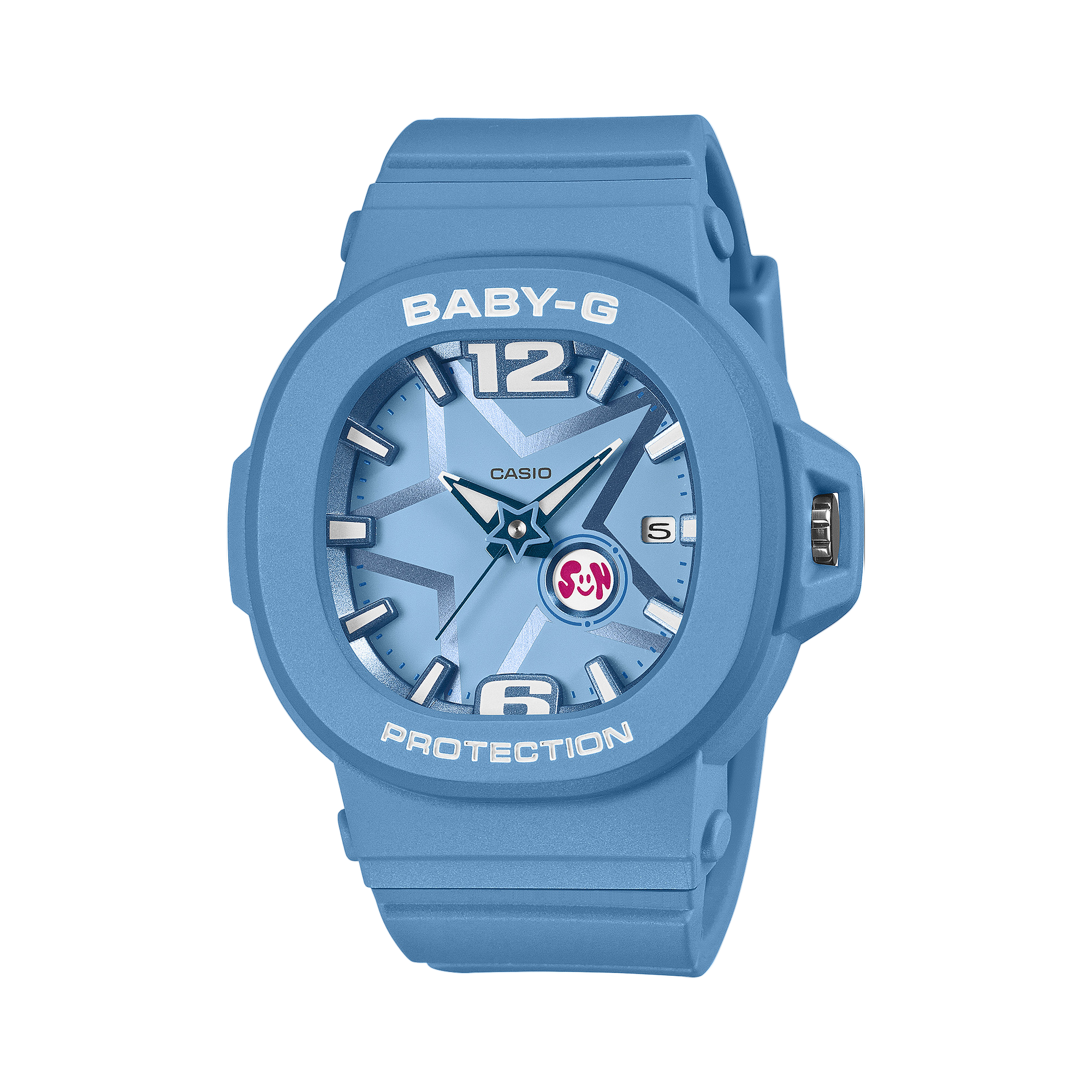 Baby-G Analog Space Pop Dial Blue Resin Band Watch BGA10D-2A2