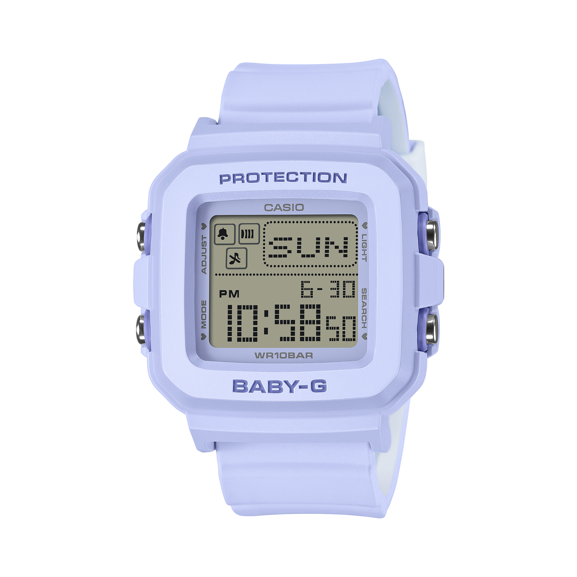 Baby-G Digital Heart Pop Dial Blue Resin Band Watch BGD10KH-2B