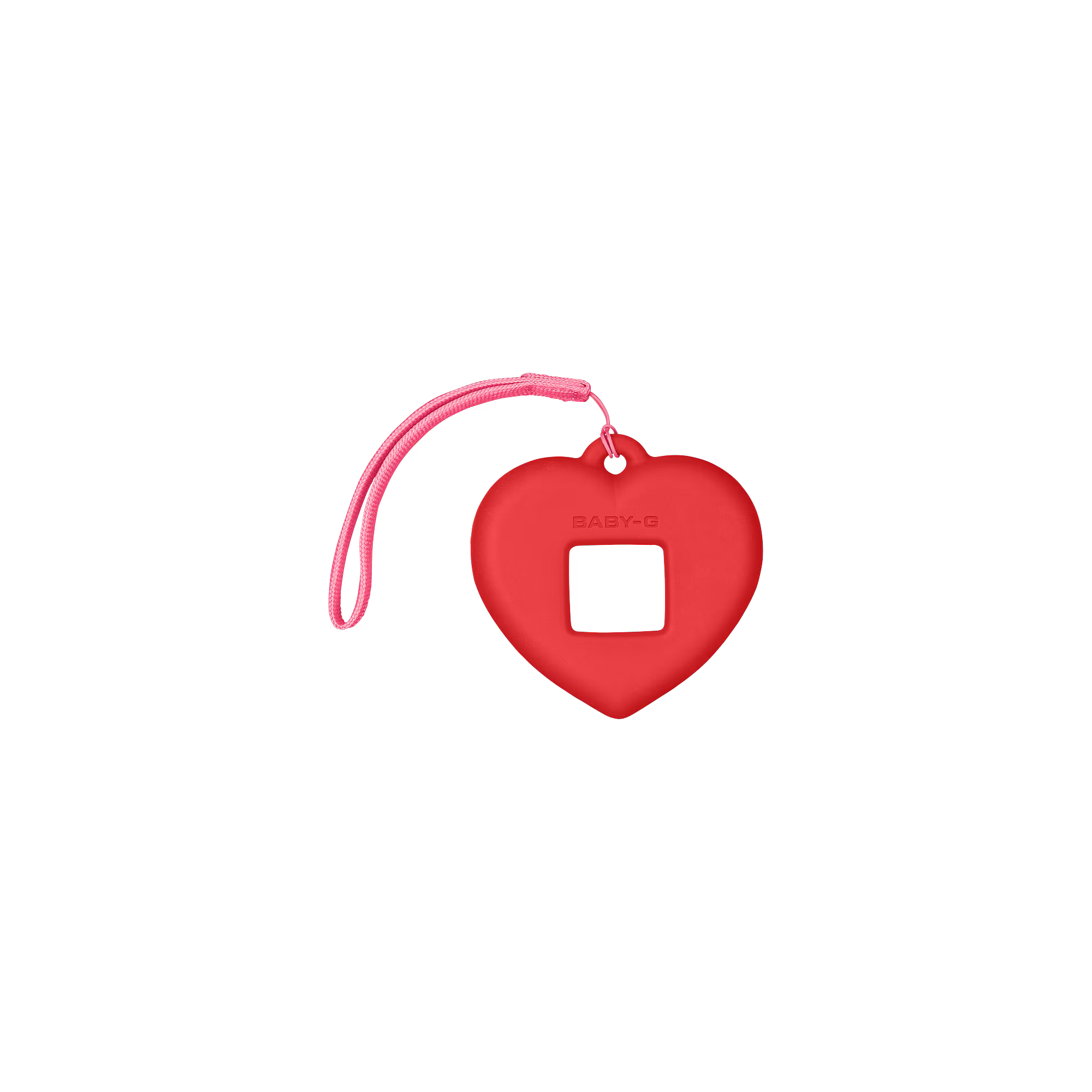 Baby-G Digital Pink Heart Pop Dial White Resin Band Watch BGD10KH-7D