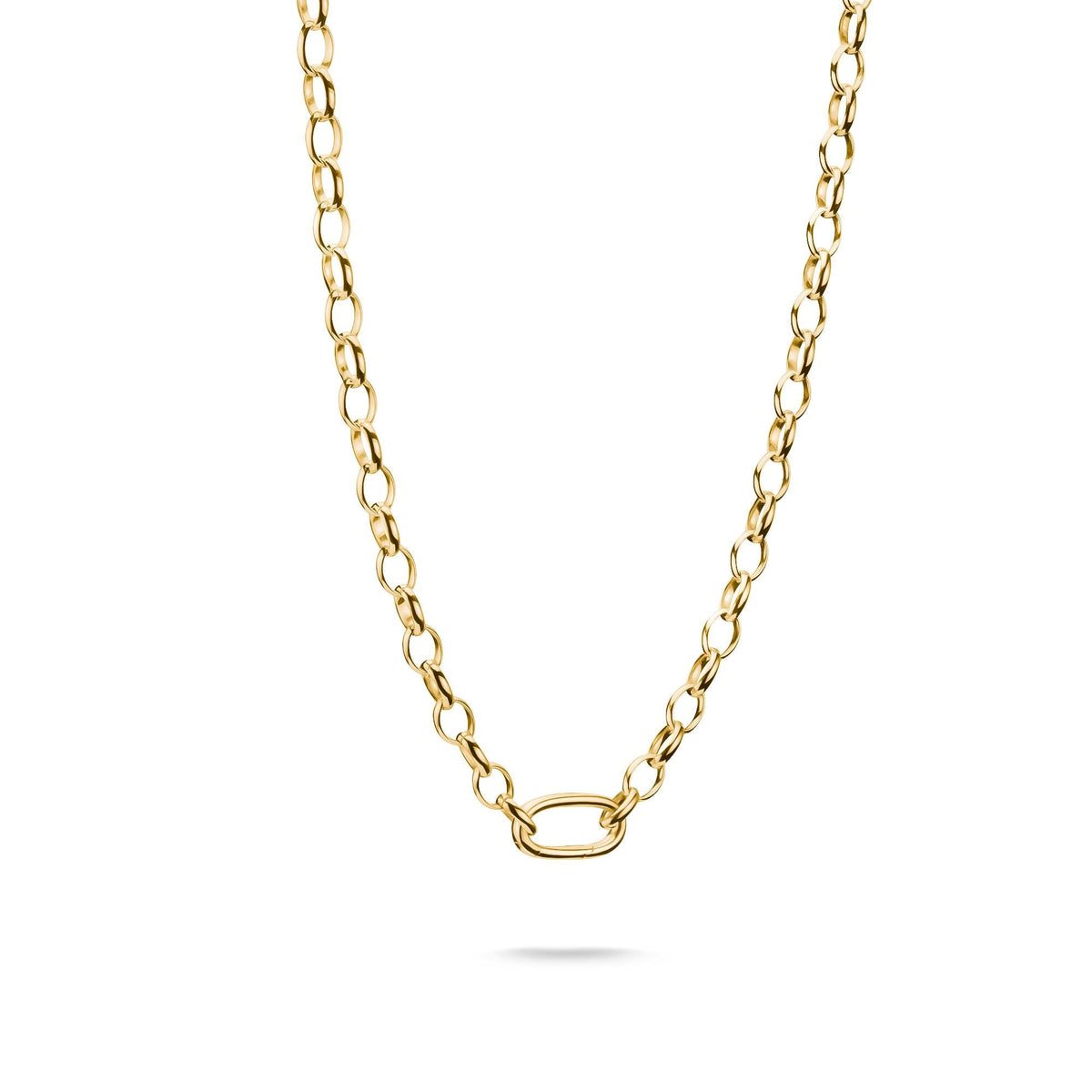 Thomas Sabo Gold-Tone Stainless Steel Charm Club Necklace with Connect Link TC1206SY-50 TC1206SY-50 front packshot
