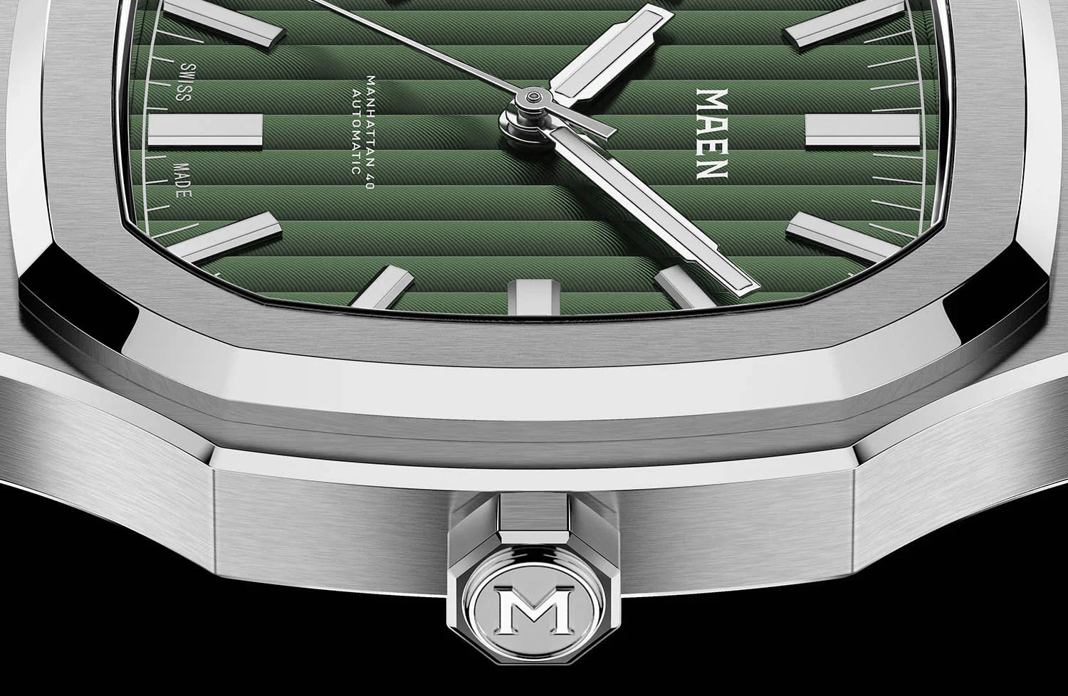 MAEN Manhattan 40 Green Dial No Date Automatic Watch M3.1.6