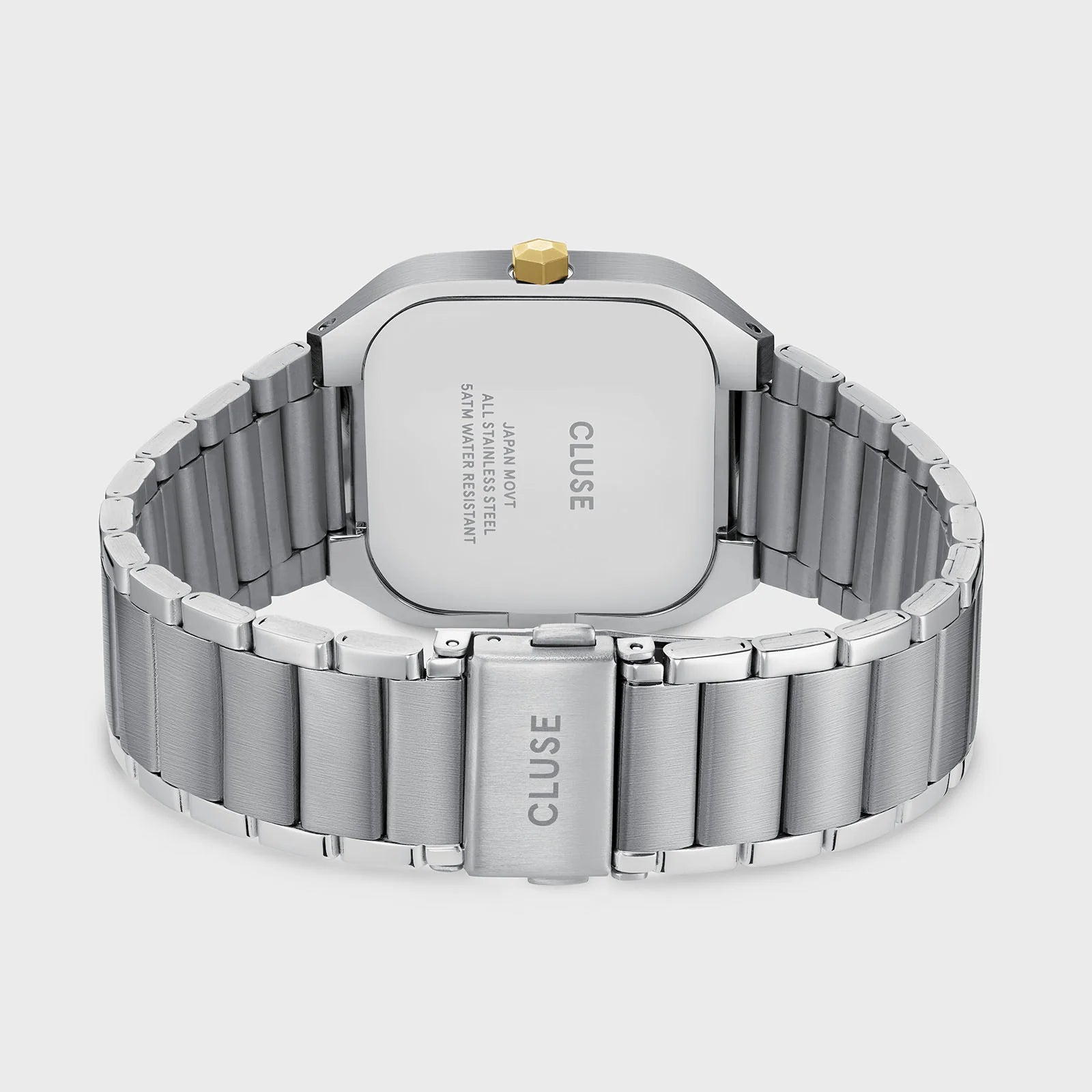 CLUSE Quadrus Stainless Steel Silver Two Tone Men's Watch CW25704