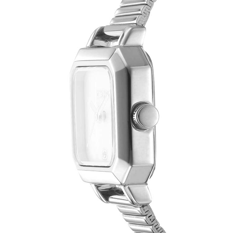 DKNY Silver Stainless Steel Women’s 22mm Everyday Watch Elegant
